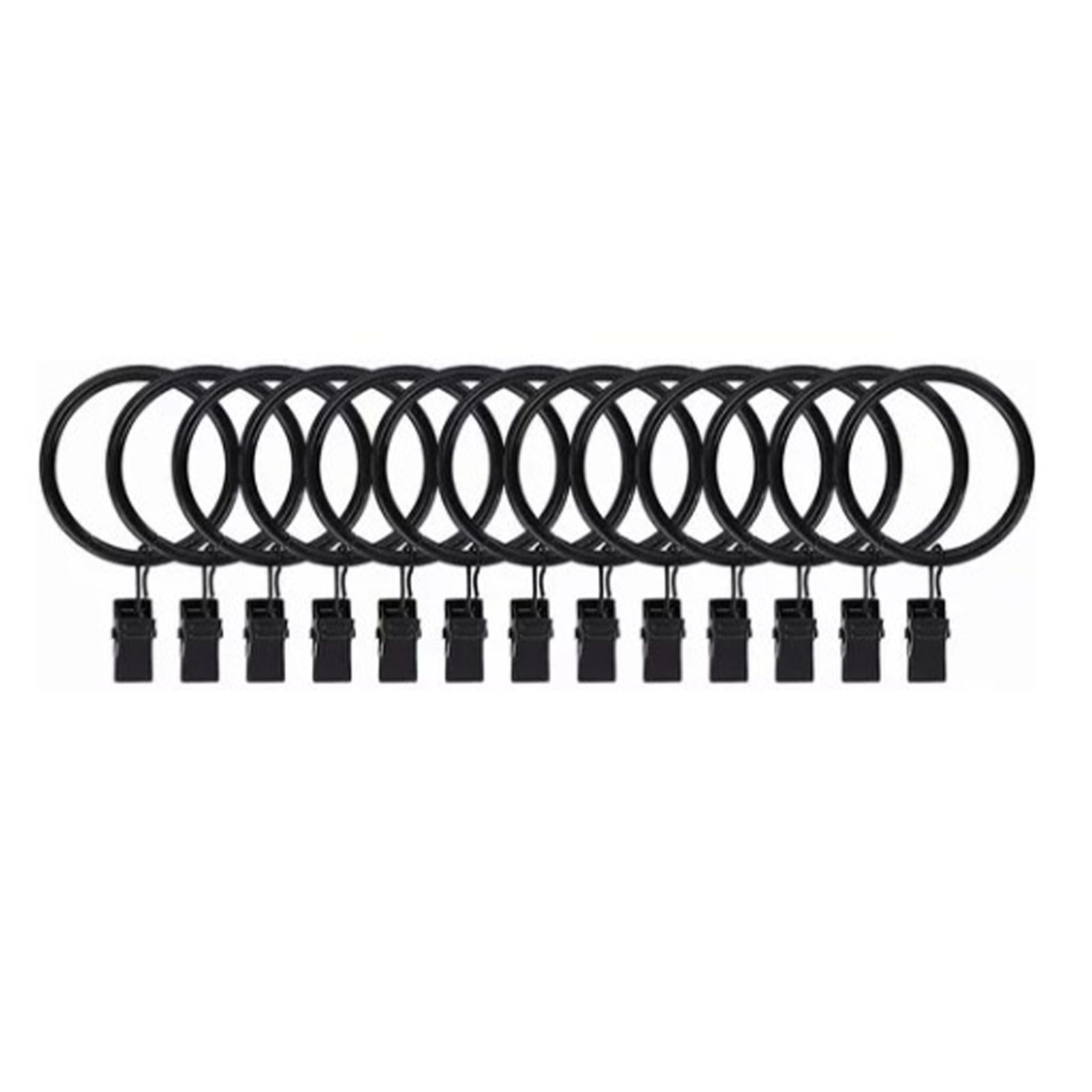 40 Pcs 38mm Clip On Curtain Rings Heavy Duty Strong Hanging Drapery Drapes view 2