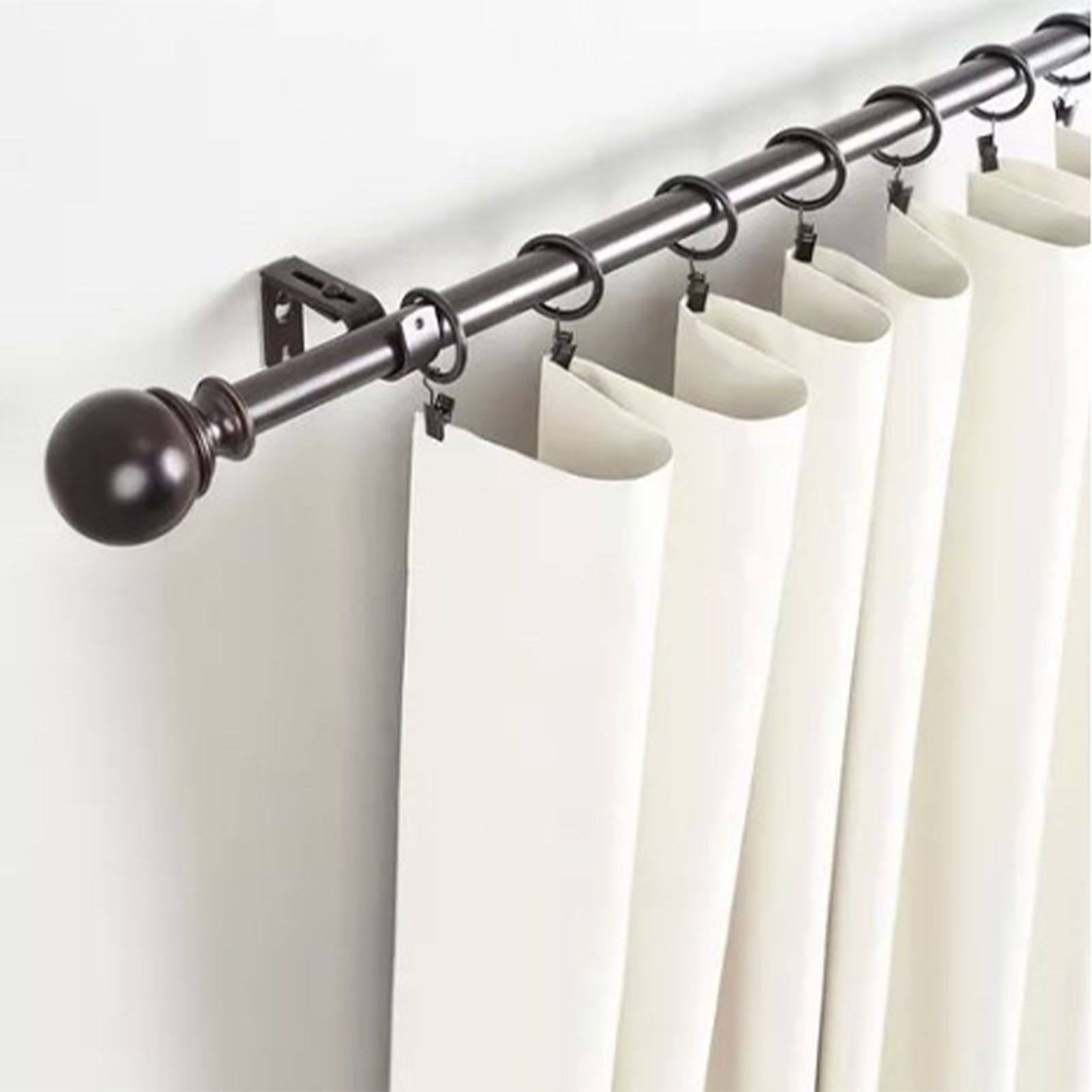40 Pcs 38mm Clip On Curtain Rings Heavy Duty Strong Hanging Drapery Drapes view 6