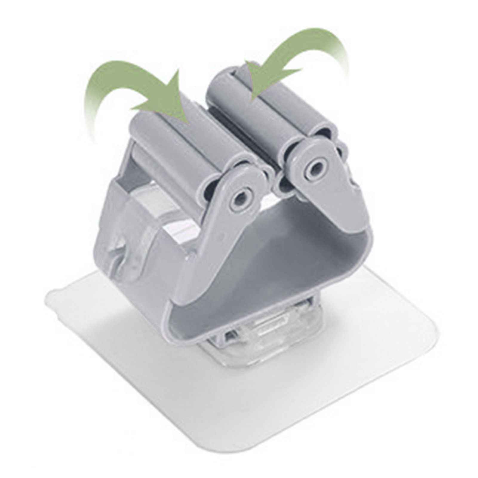 3pcs Wall Mounted Mop Holder Strong Adhesion Plastic Mop Broom Holder for view 3