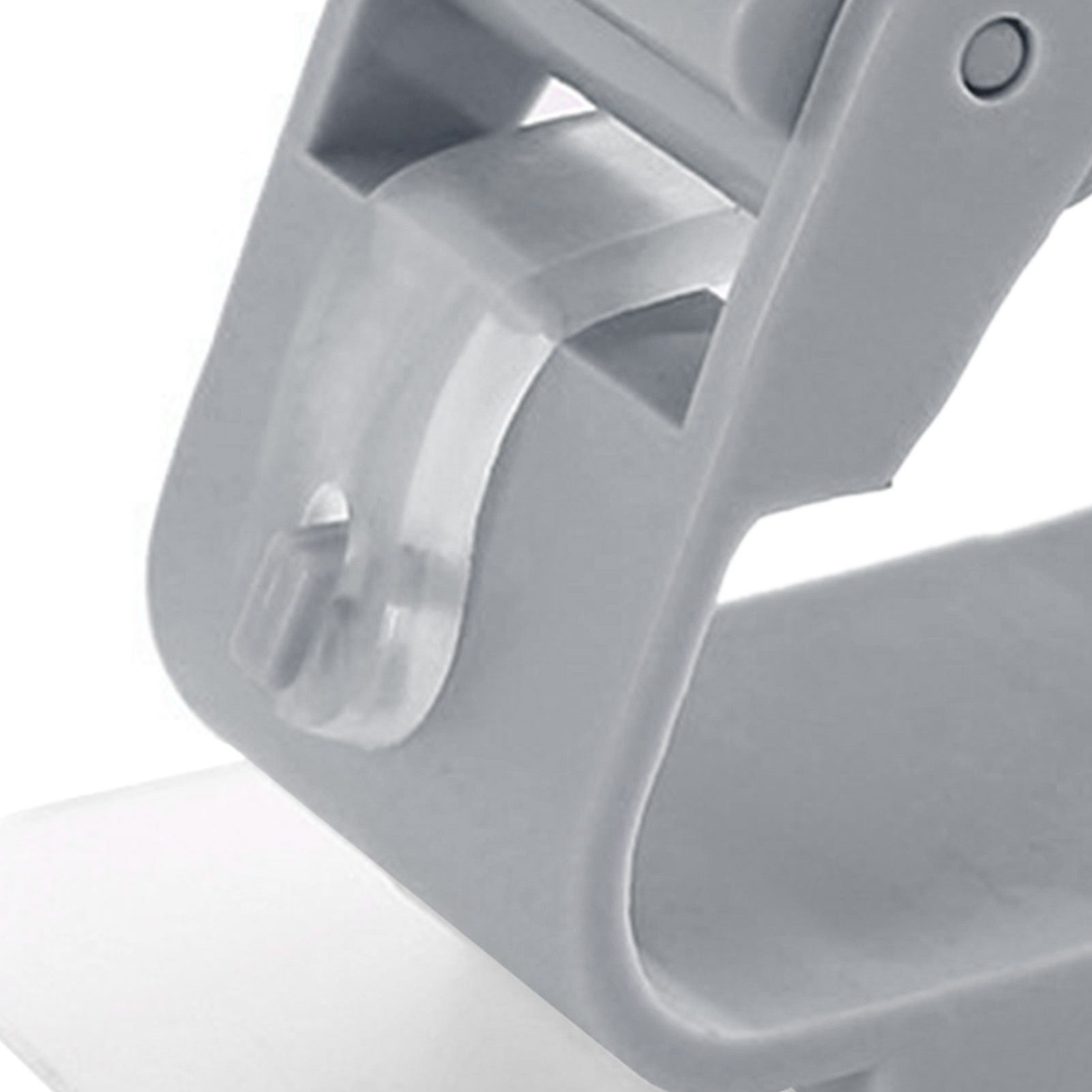 3pcs Wall Mounted Mop Holder Strong Adhesion Plastic Mop Broom Holder for view 14