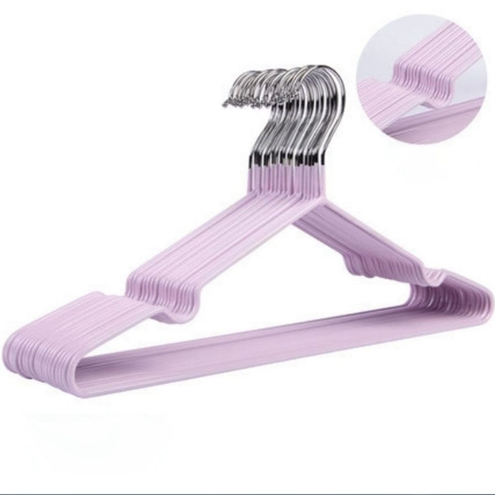 Clothes Hangers Prevent Slip Space Saving Heavy Duty Dry Wet Thick Clothes view 5