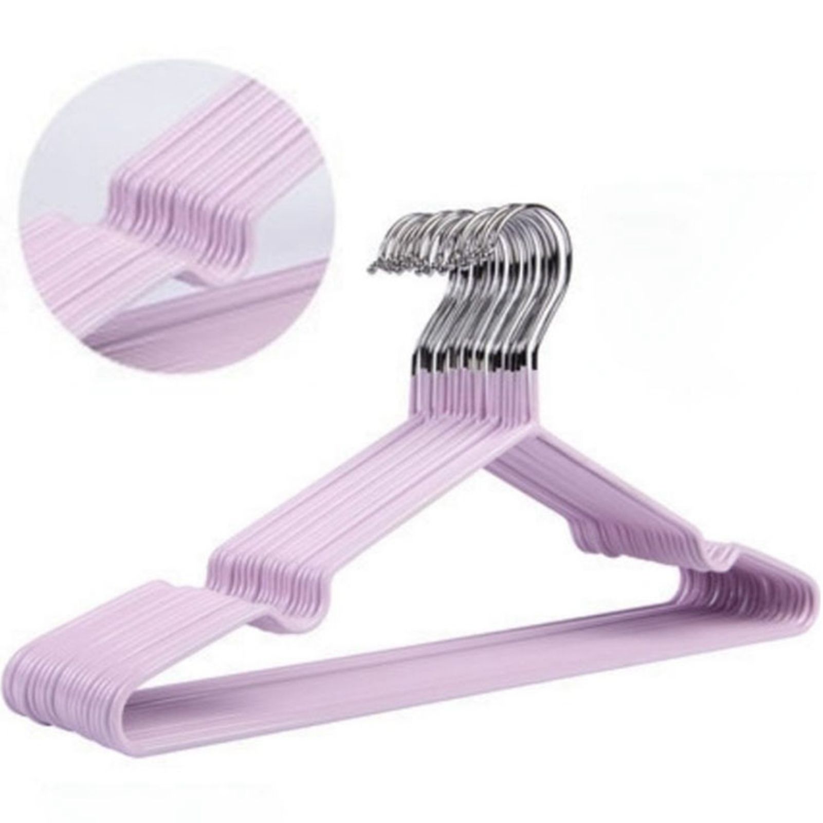 Clothes Hangers Prevent Slip Space Saving Heavy Duty Dry Wet Thick Clothes view 6
