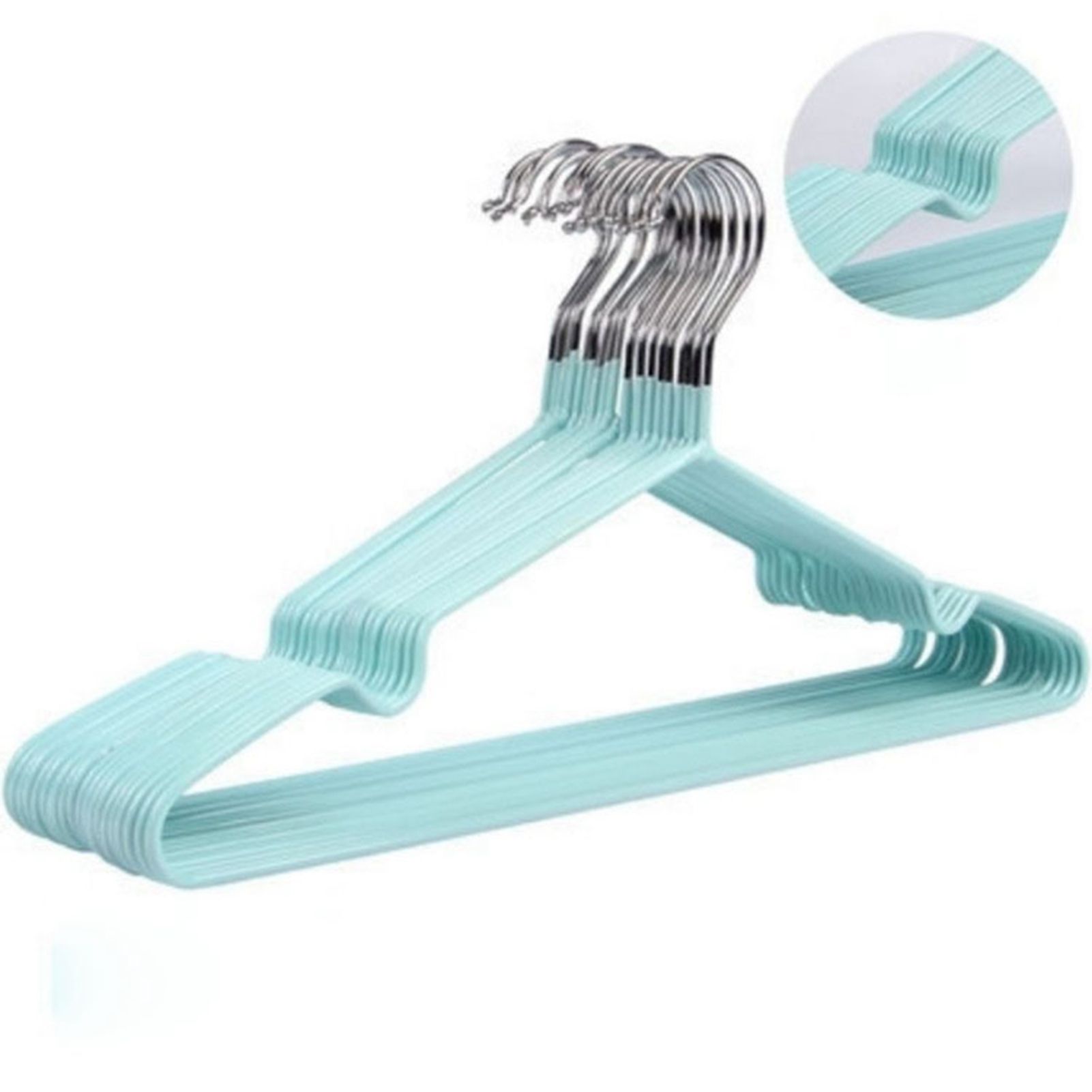 Clothes Hangers Prevent Slip Space Saving Heavy Duty Dry Wet Thick Clothes view 5