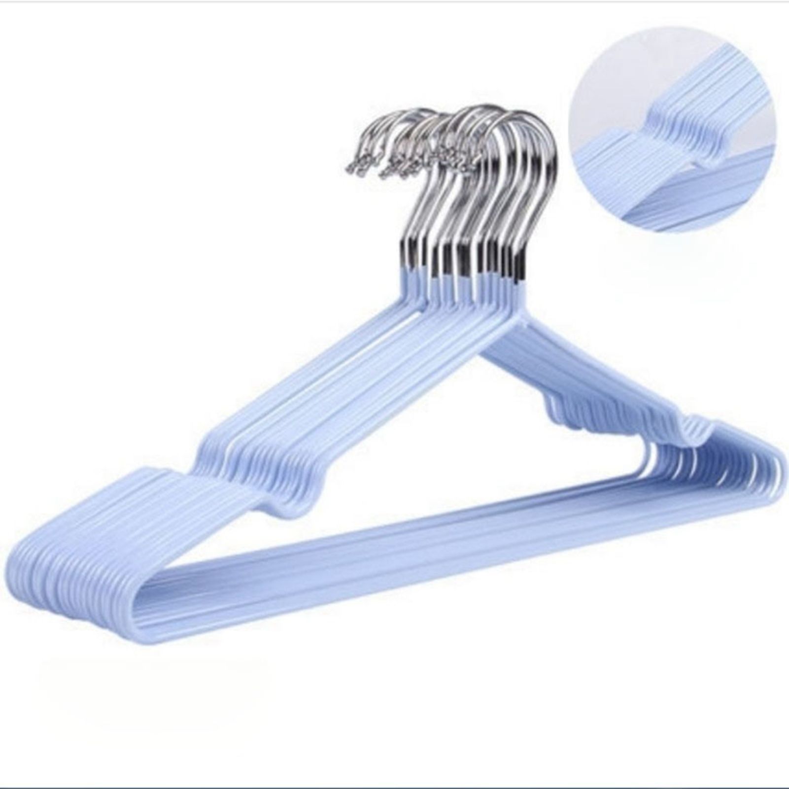 Clothes Hangers Prevent Slip Space Saving Heavy Duty Dry Wet Thick Clothes view 5