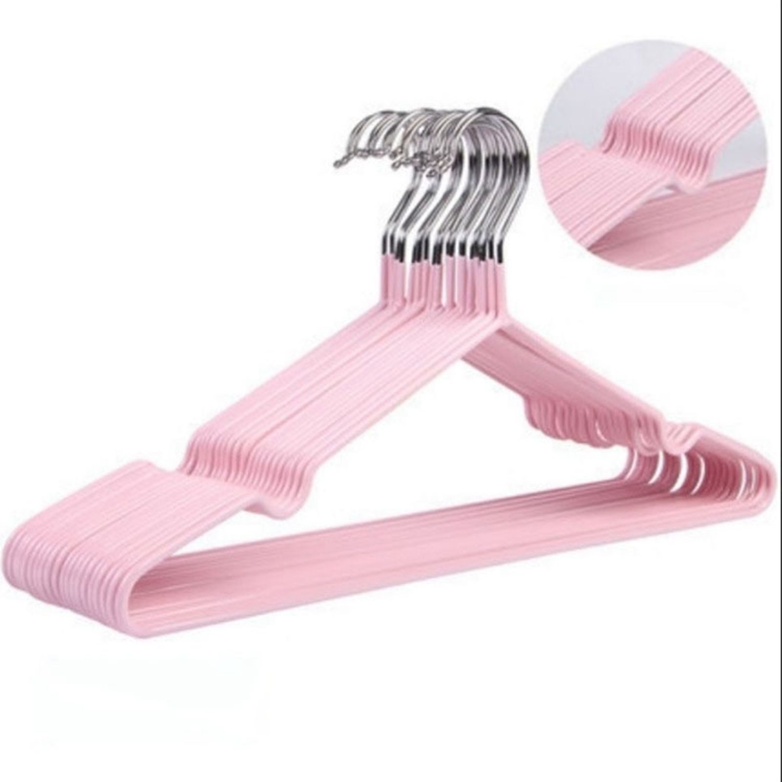 Clothes Hangers Prevent Slip Space Saving Heavy Duty Dry Wet Thick Clothes view 5