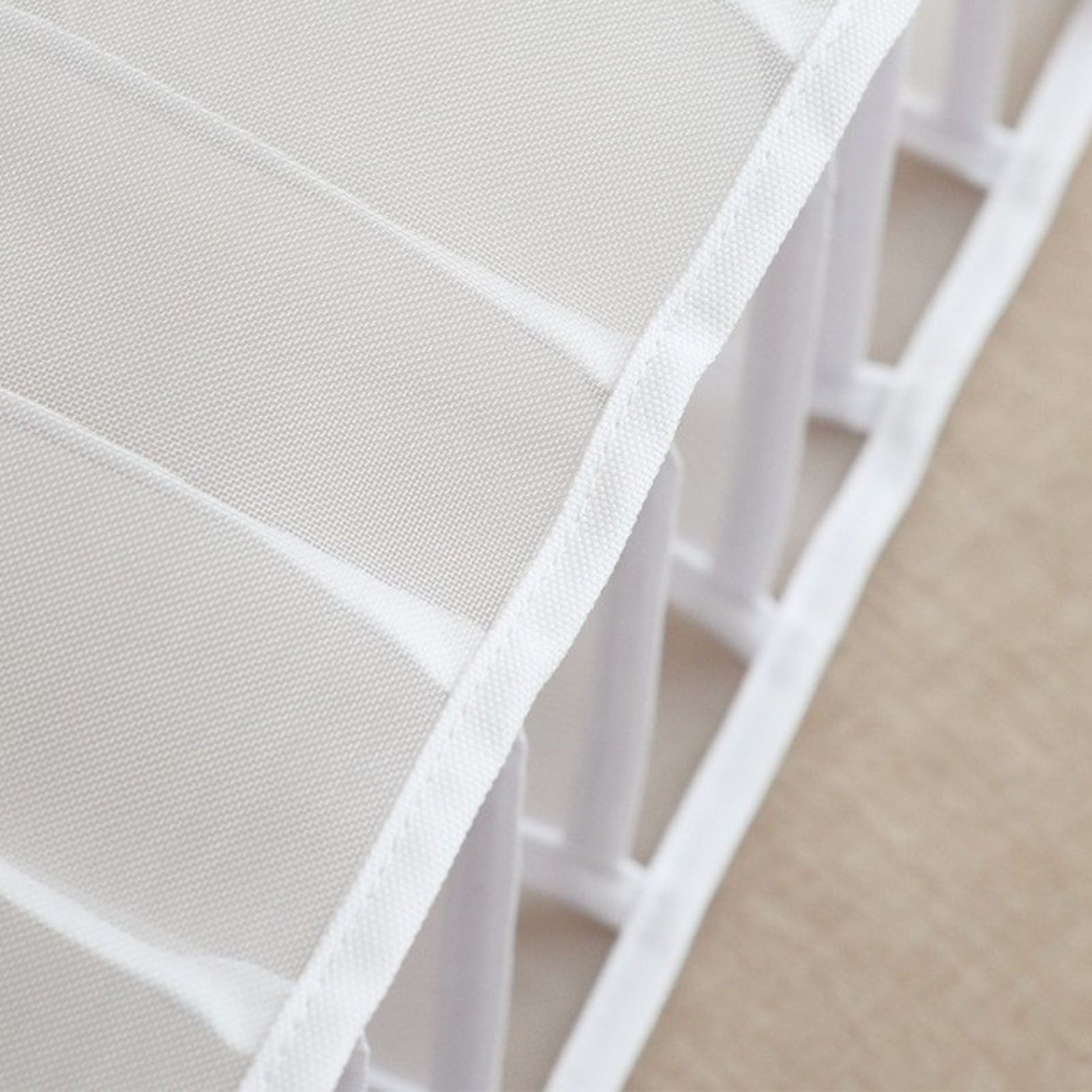 2Pcs White 7 Gird Pants Divider Storage Box Pants 7 Compartment Closet Pants view 12