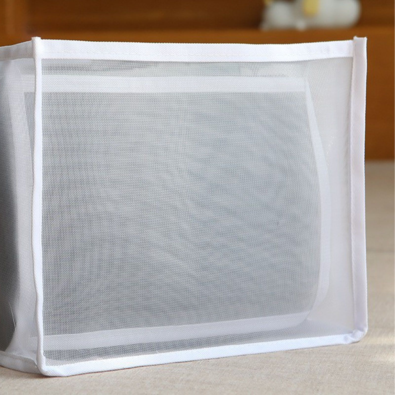 2Pcs White 7 Gird Pants Divider Storage Box Pants 7 Compartment Closet Pants view 14