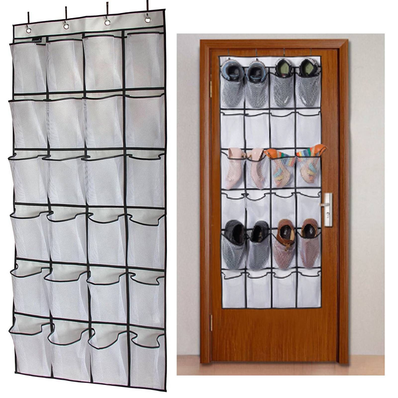 Over The Door Shoe Organizer Hanging Storage Bag Shoe Storage Door Hanger with view 2