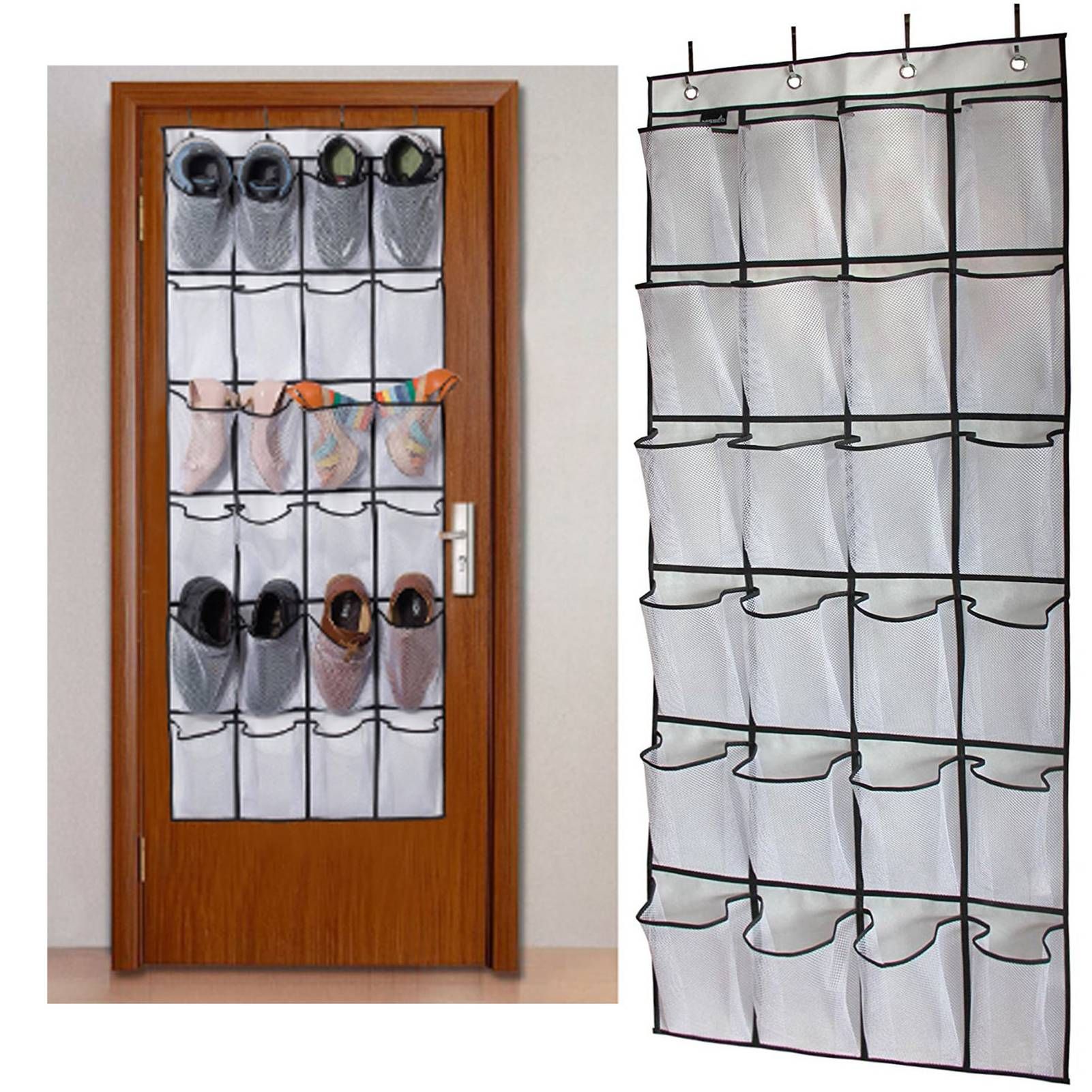Over The Door Shoe Organizer Hanging Storage Bag Shoe Storage Door Hanger with view 3