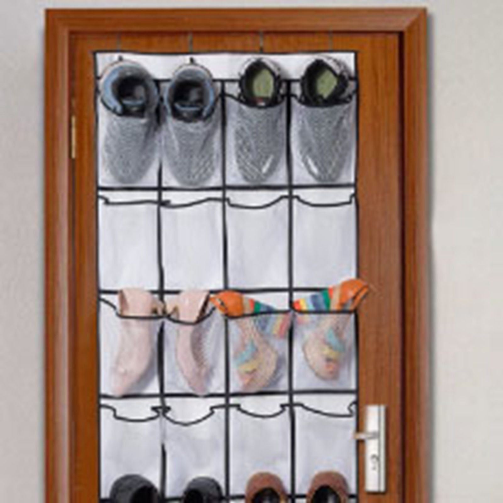 Over The Door Shoe Organizer Hanging Storage Bag Shoe Storage Door Hanger with view 5
