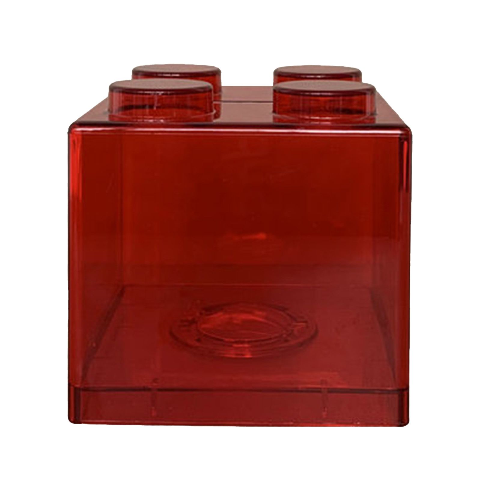 Clear Money Saving Bank Building Block Design Rectangular Transparent Coin