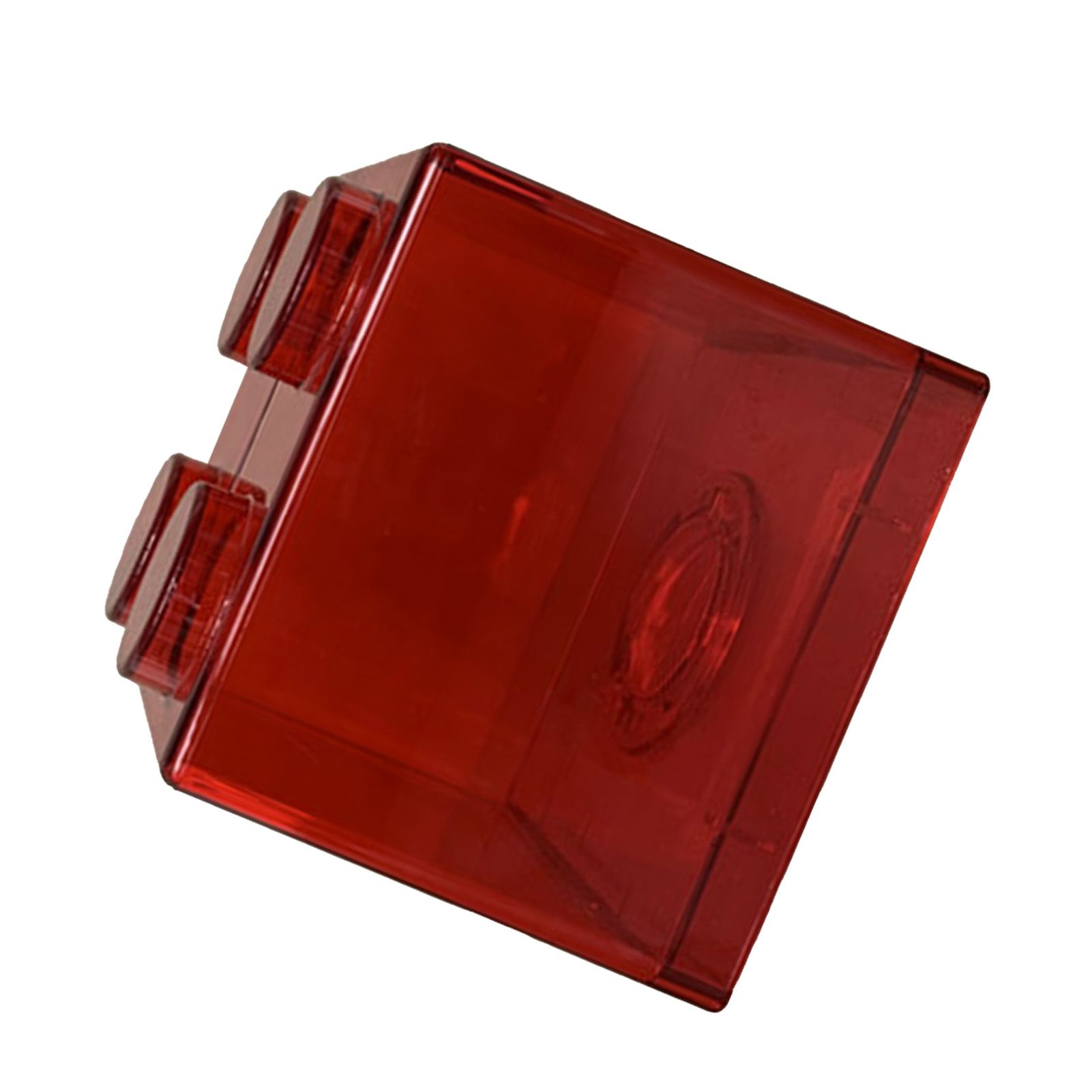 Clear Money Saving Bank Building Block Design Rectangular Transparent Coin view 2
