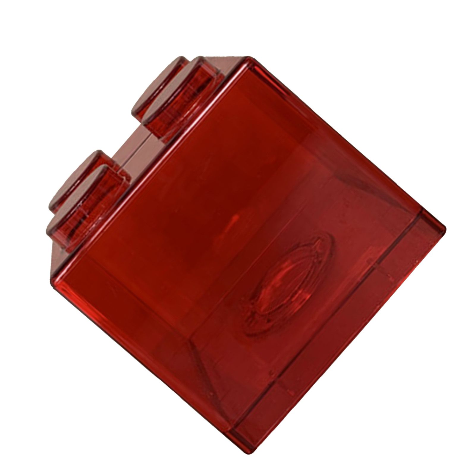 Clear Money Saving Bank Building Block Design Rectangular Transparent Coin view 3