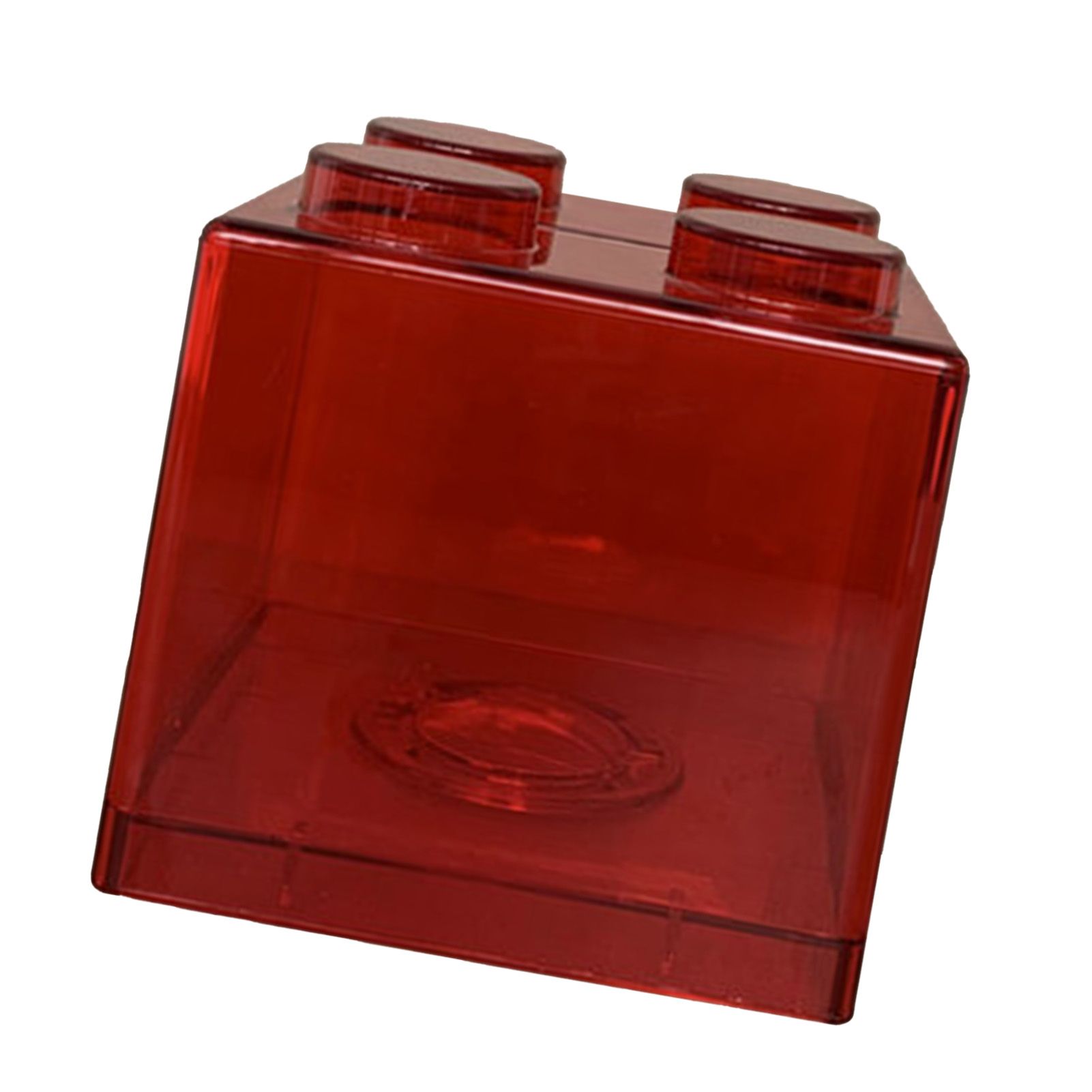 Clear Money Saving Bank Building Block Design Rectangular Transparent Coin view 4