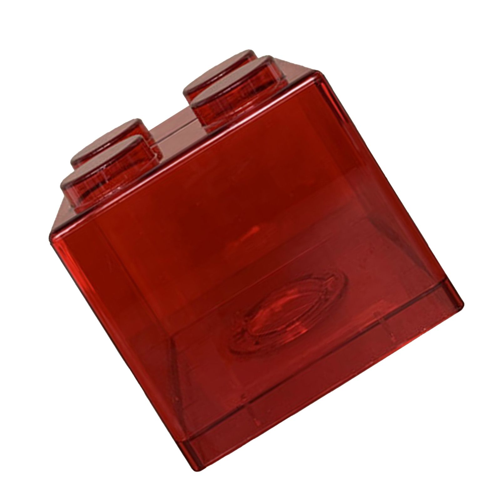 Clear Money Saving Bank Building Block Design Rectangular Transparent Coin view 7