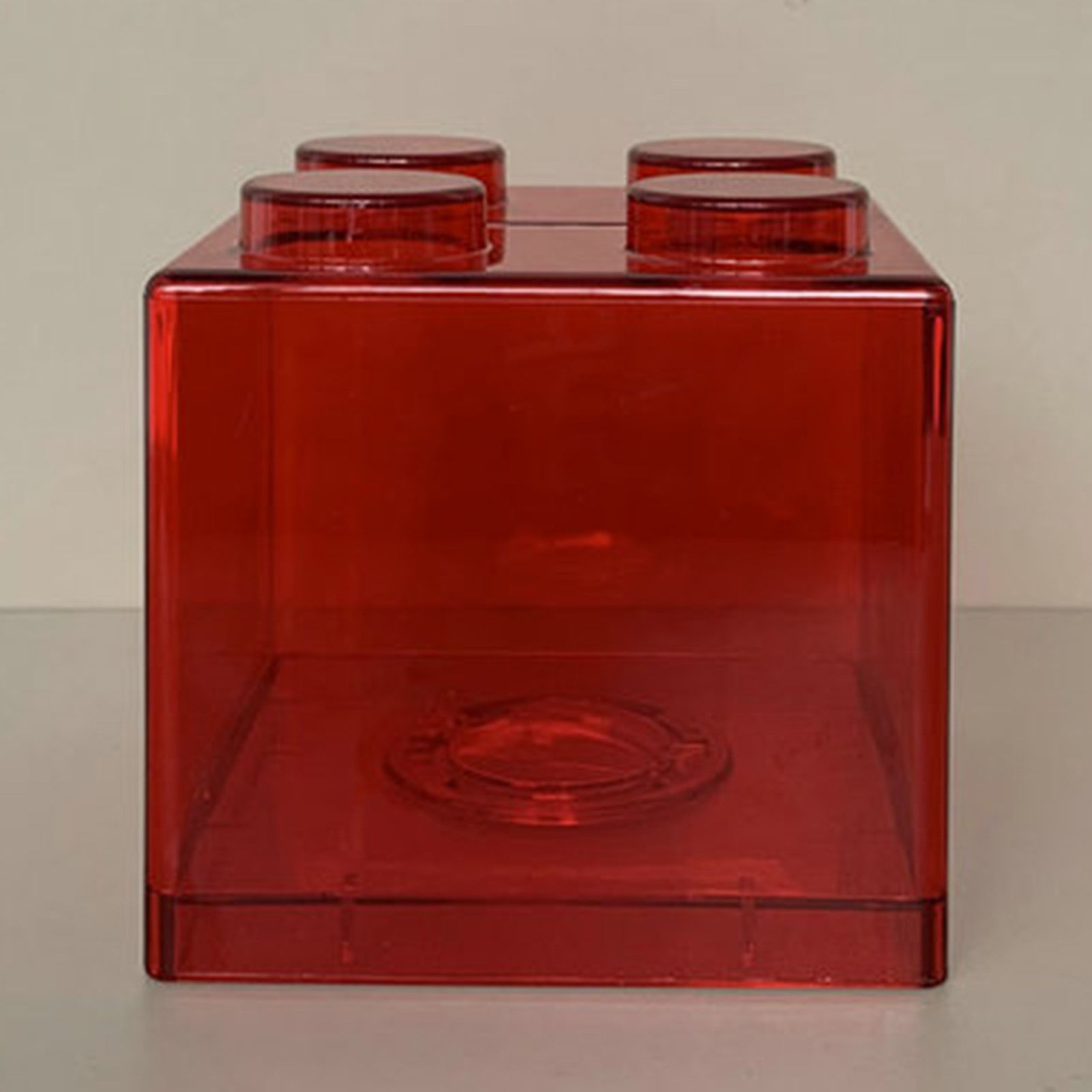 Clear Money Saving Bank Building Block Design Rectangular Transparent Coin view 12