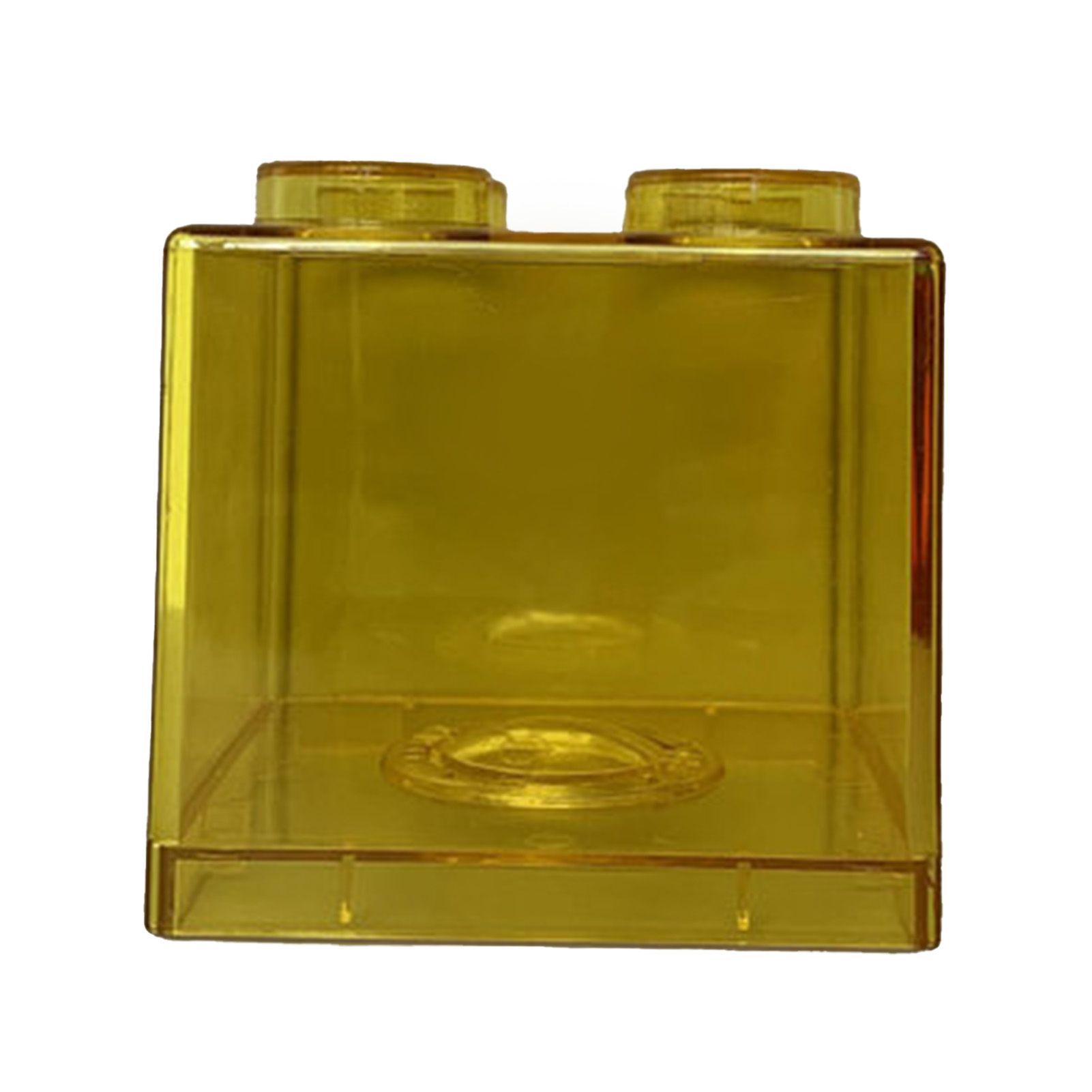 Clear Money Saving Bank Building Block Design Rectangular Transparent Coin