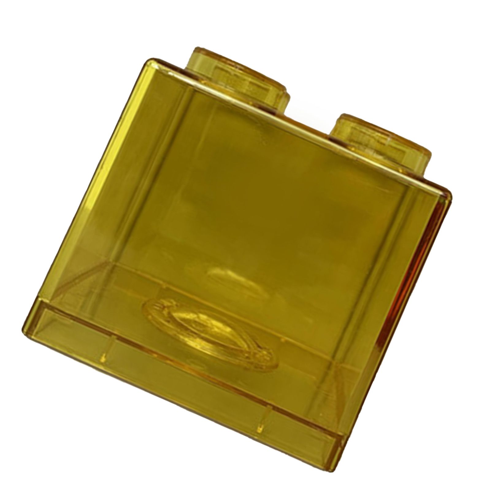 Clear Money Saving Bank Building Block Design Rectangular Transparent Coin view 3
