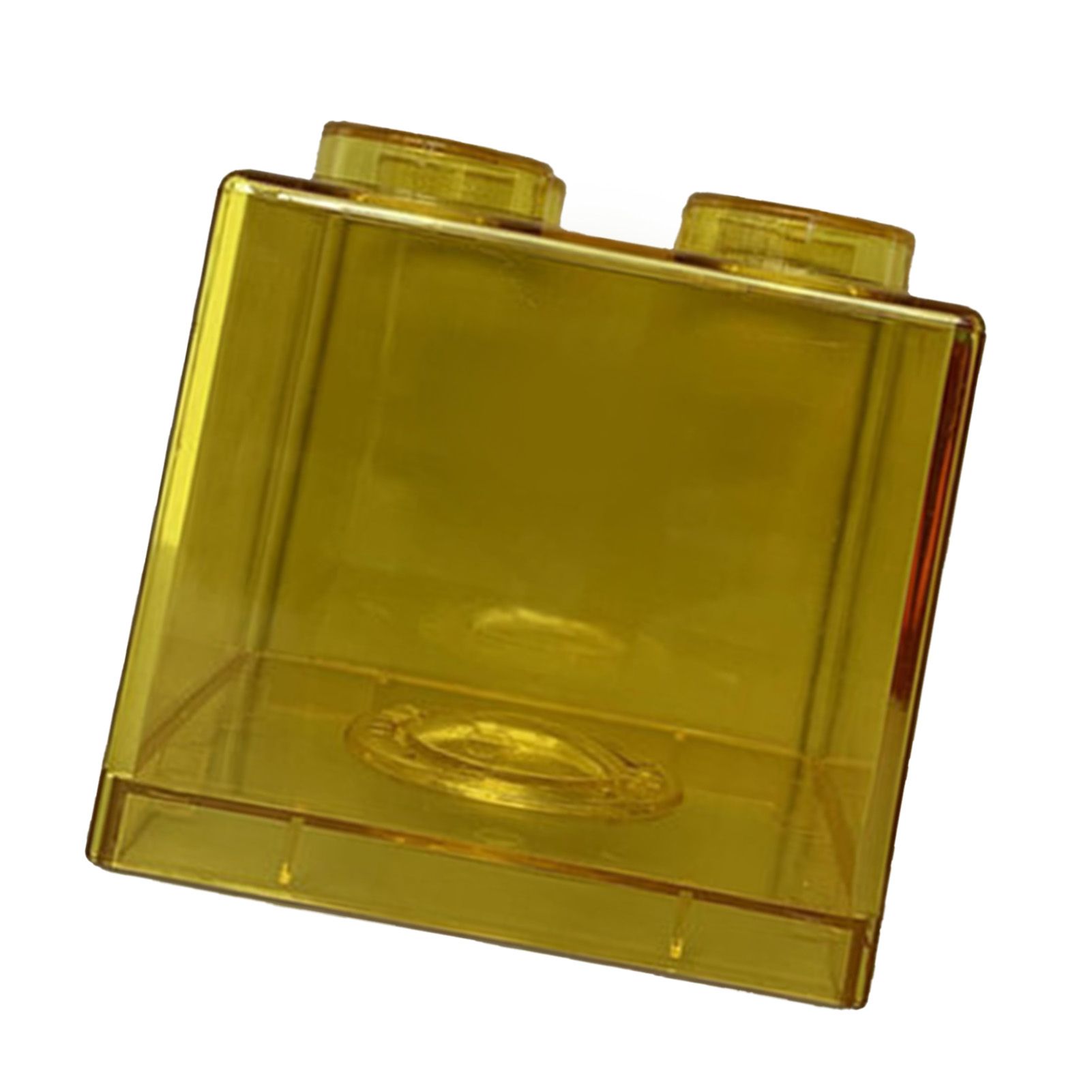 Clear Money Saving Bank Building Block Design Rectangular Transparent Coin view 4