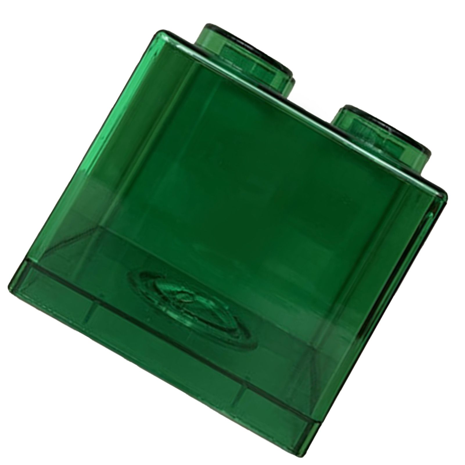 Clear Money Saving Bank Building Block Design Rectangular Transparent Coin view 3