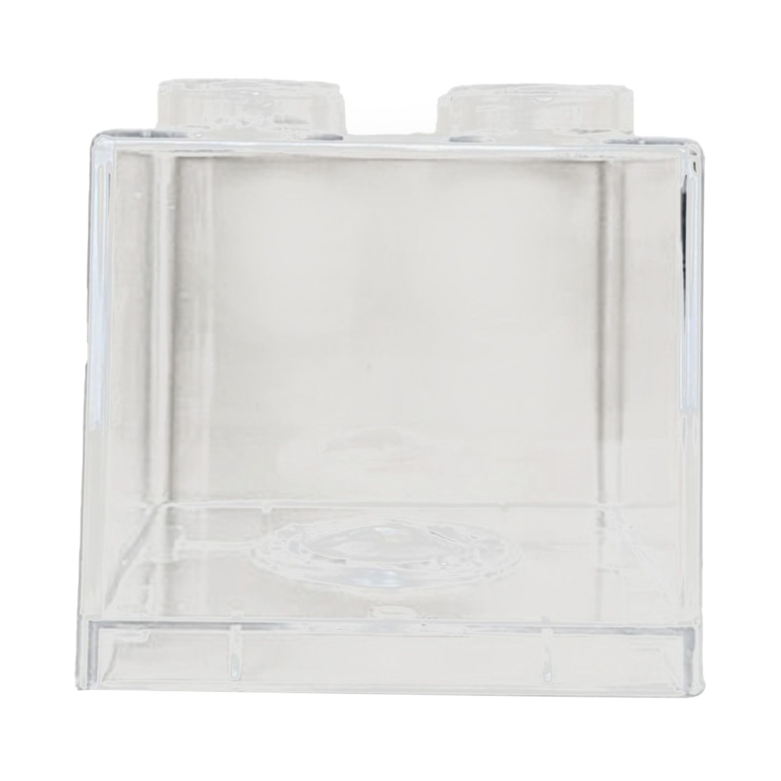Clear Money Saving Bank Building Block Design Rectangular Transparent Coin