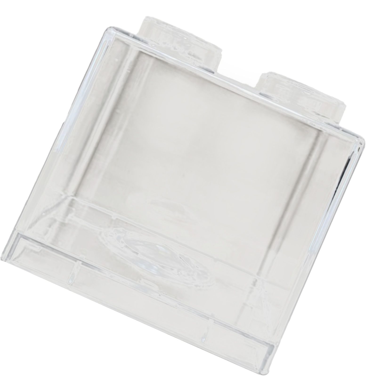 Clear Money Saving Bank Building Block Design Rectangular Transparent Coin view 3