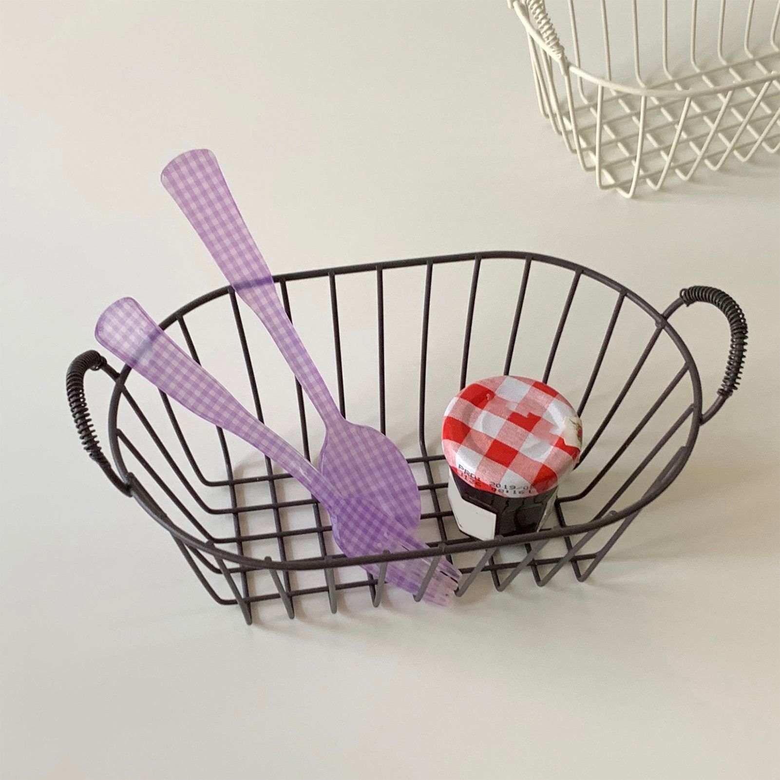 Wire Baskets Iron Handhold Storage Bins for Kitchen Cabinets Pantry Bathroom view 5