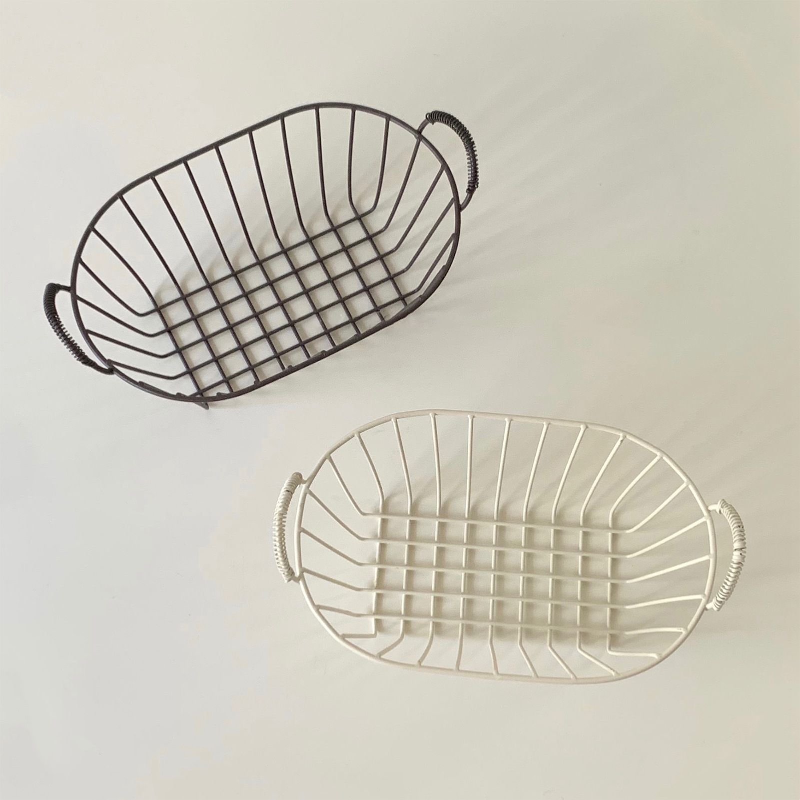 Wire Baskets Iron Handhold Storage Bins for Kitchen Cabinets Pantry Bathroom view 10