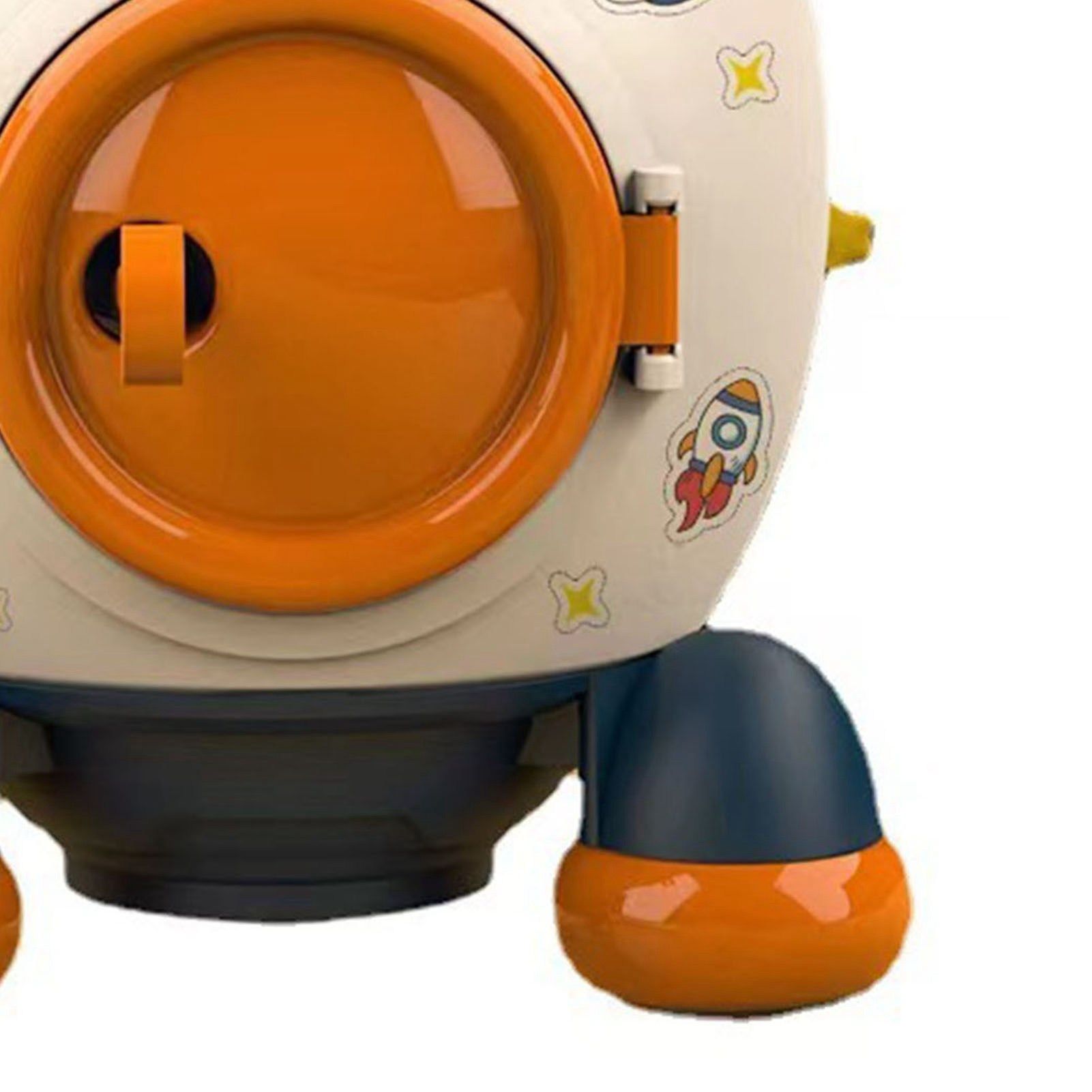 Cartoon Style Space Rocket Piggy Bank Money Bank Money Saving Jar Boys Girls view 7