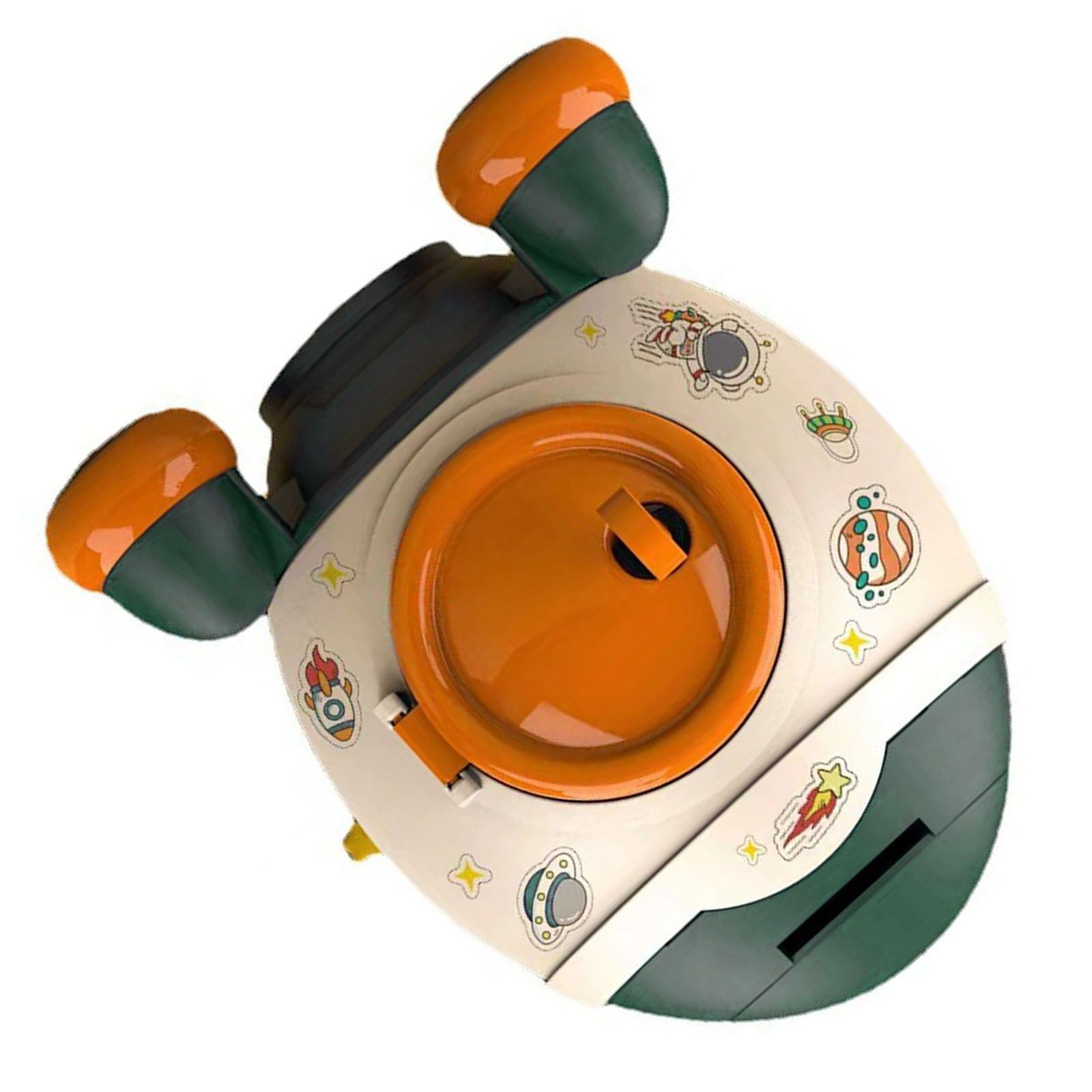 Cartoon Style Space Rocket Piggy Bank Money Bank Money Saving Jar Boys Girls view 4