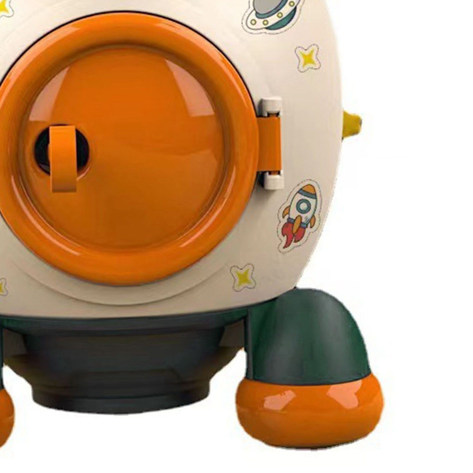 Cartoon Style Space Rocket Piggy Bank Money Bank Money Saving Jar Boys Girls view 7