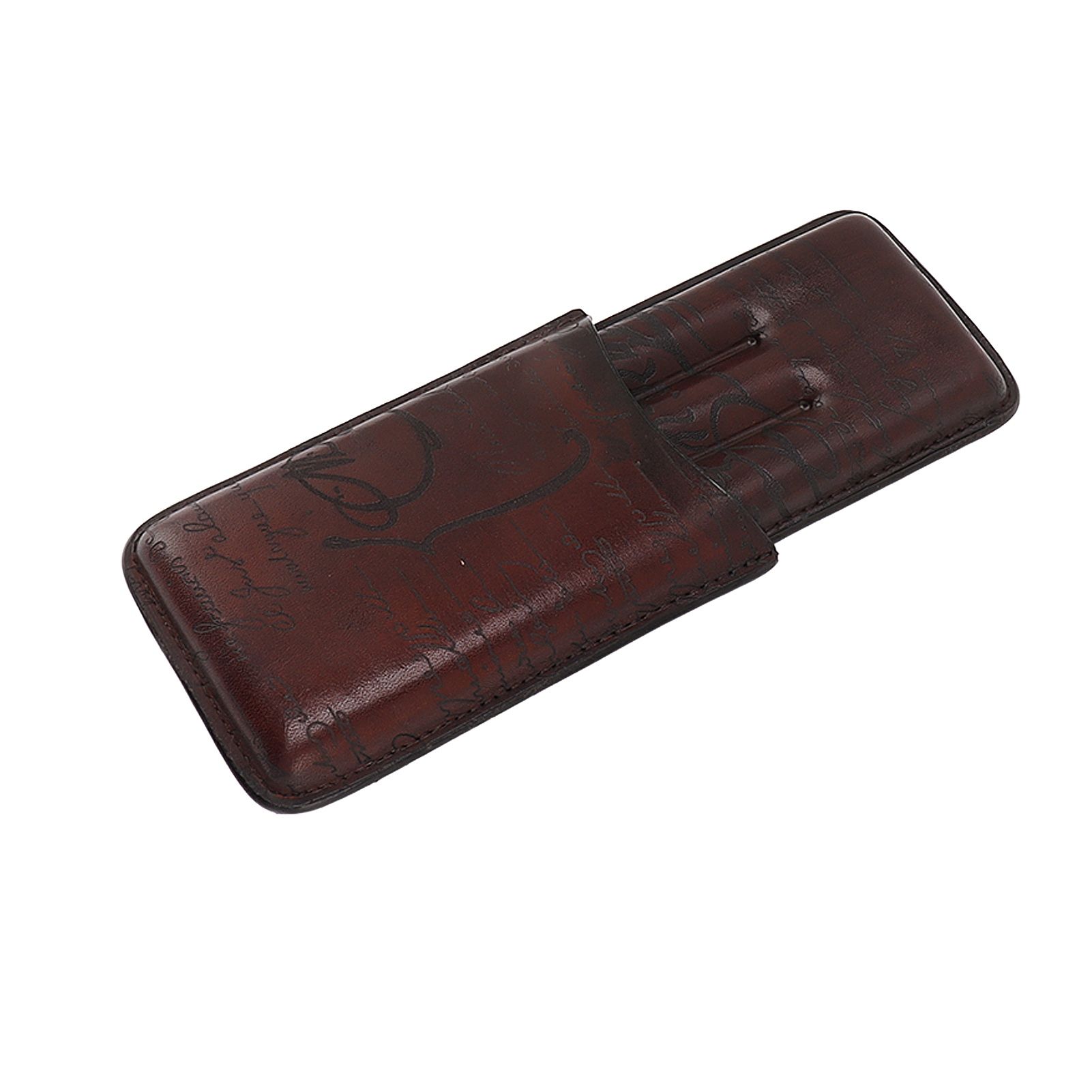Leather Cigar Holder Travel Portable Soft Touch Elegant Breathable Cigar Case view 4