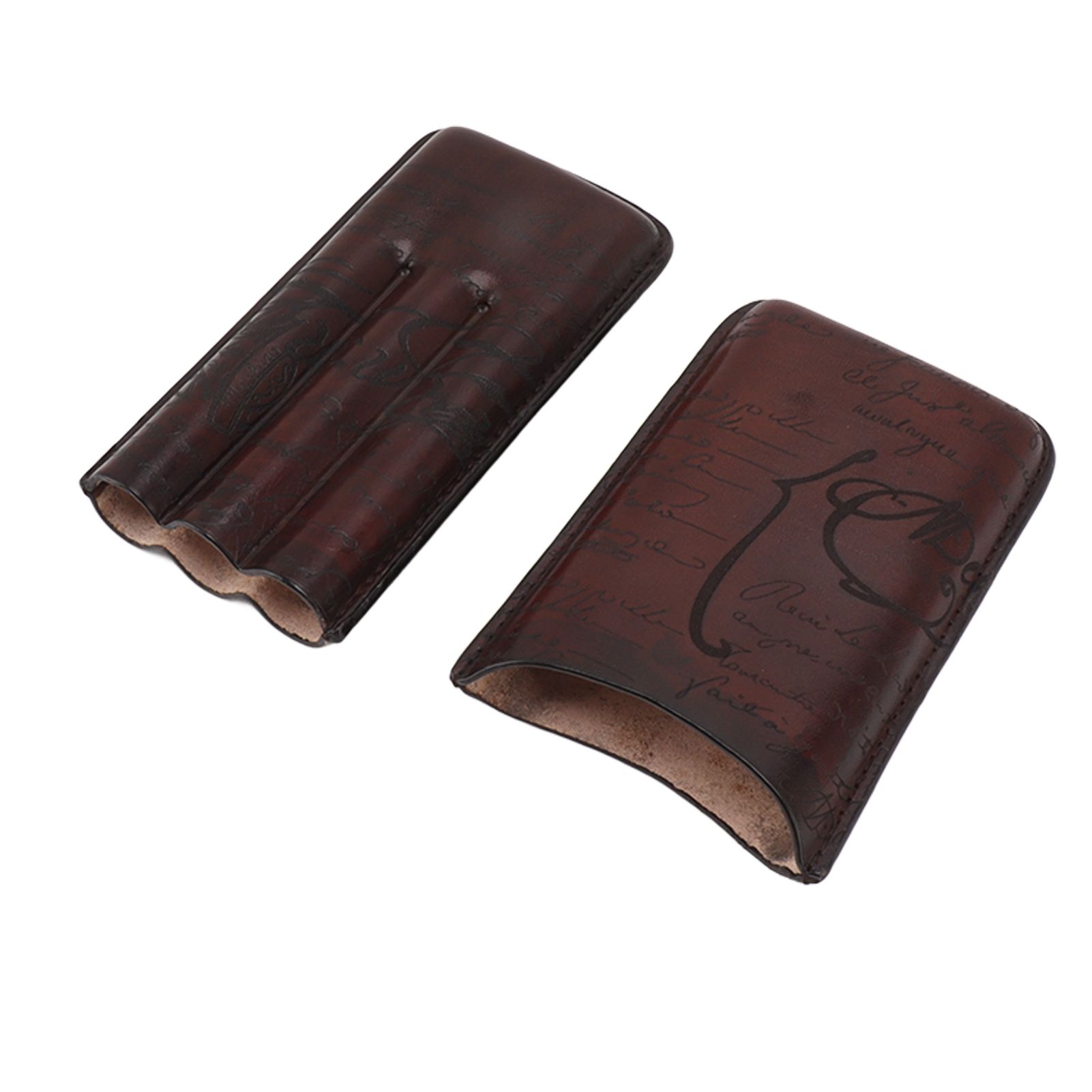 Leather Cigar Holder Travel Portable Soft Touch Elegant Breathable Cigar Case view 8