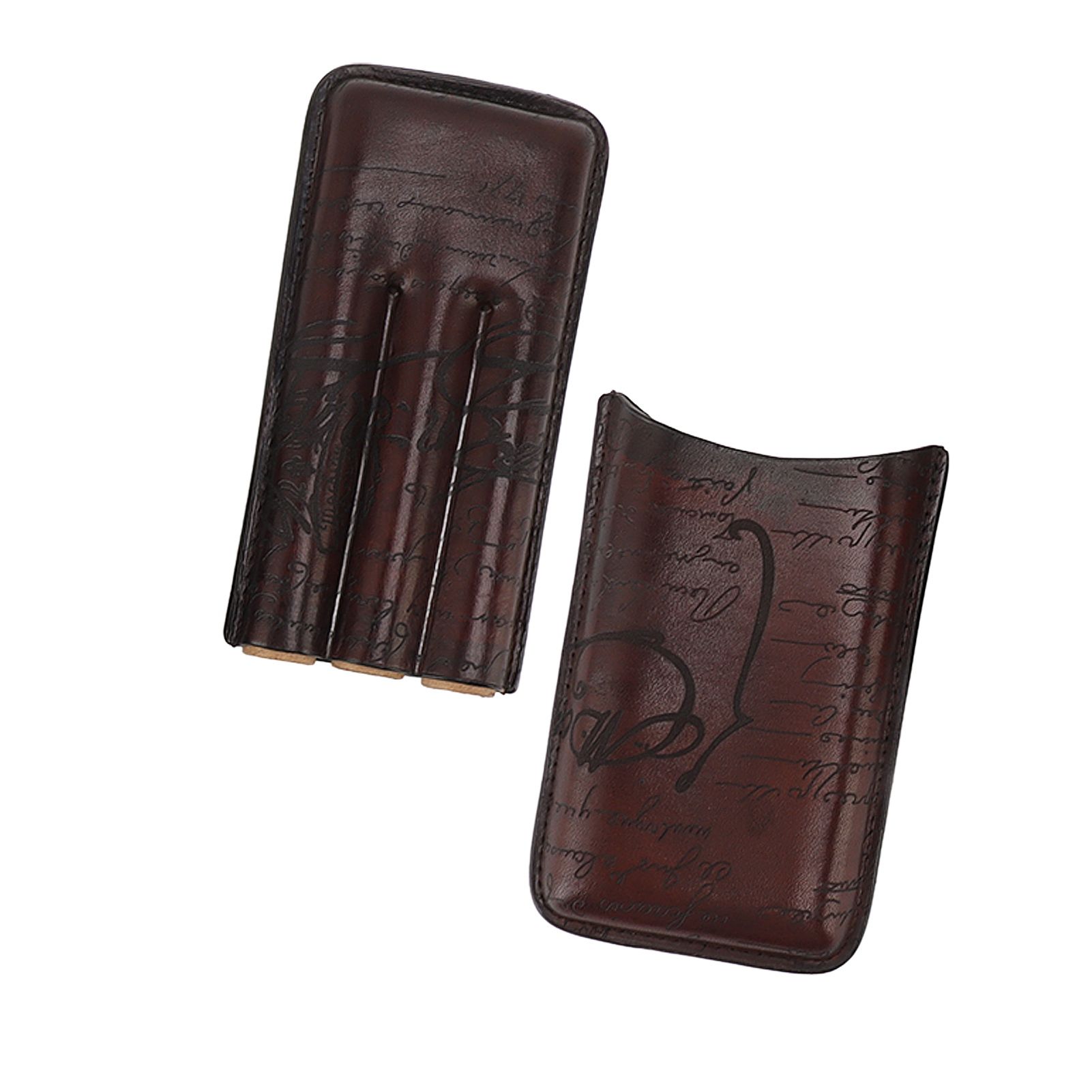 Leather Cigar Holder Travel Portable Soft Touch Elegant Breathable Cigar Case view 10