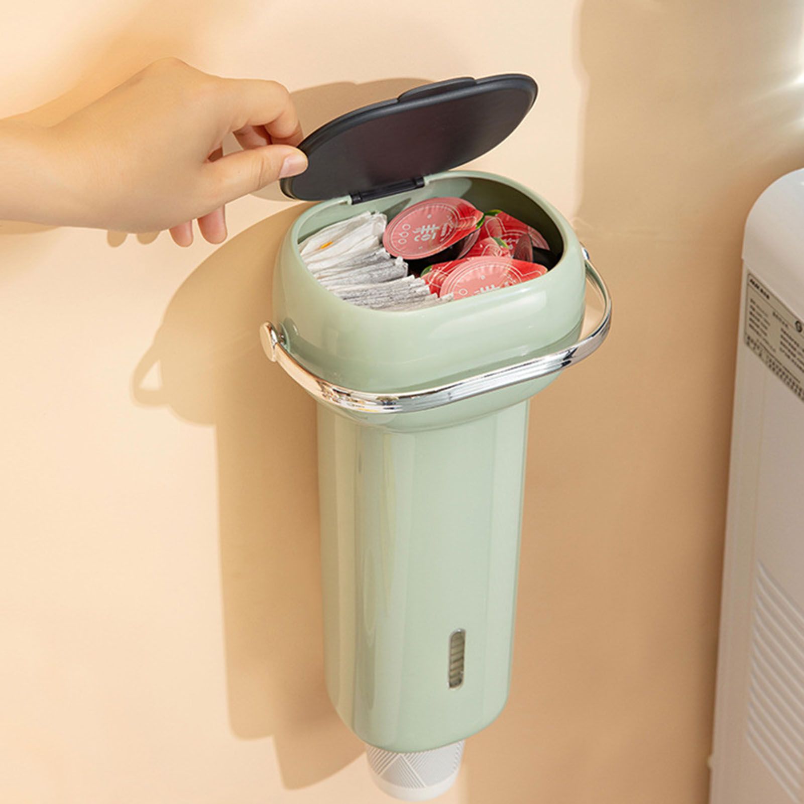 Paper Cup Dispenser Wall Mounted Multifunctional Large Capacity Universal Pull view 5