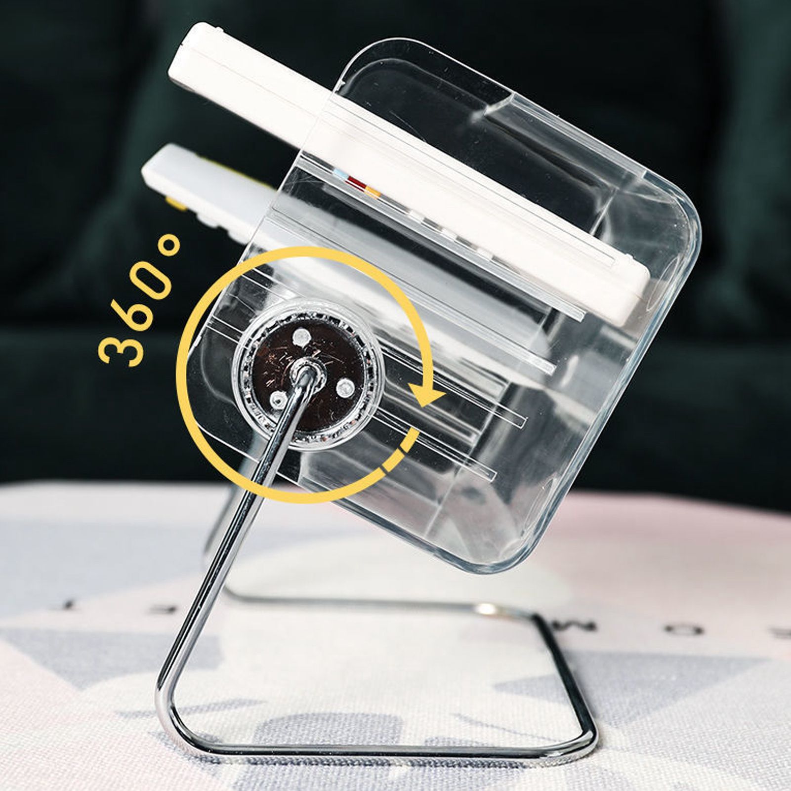 Clear Plastic Remote Control Holder Desk Organizer Transparent Mobile Phone view 13