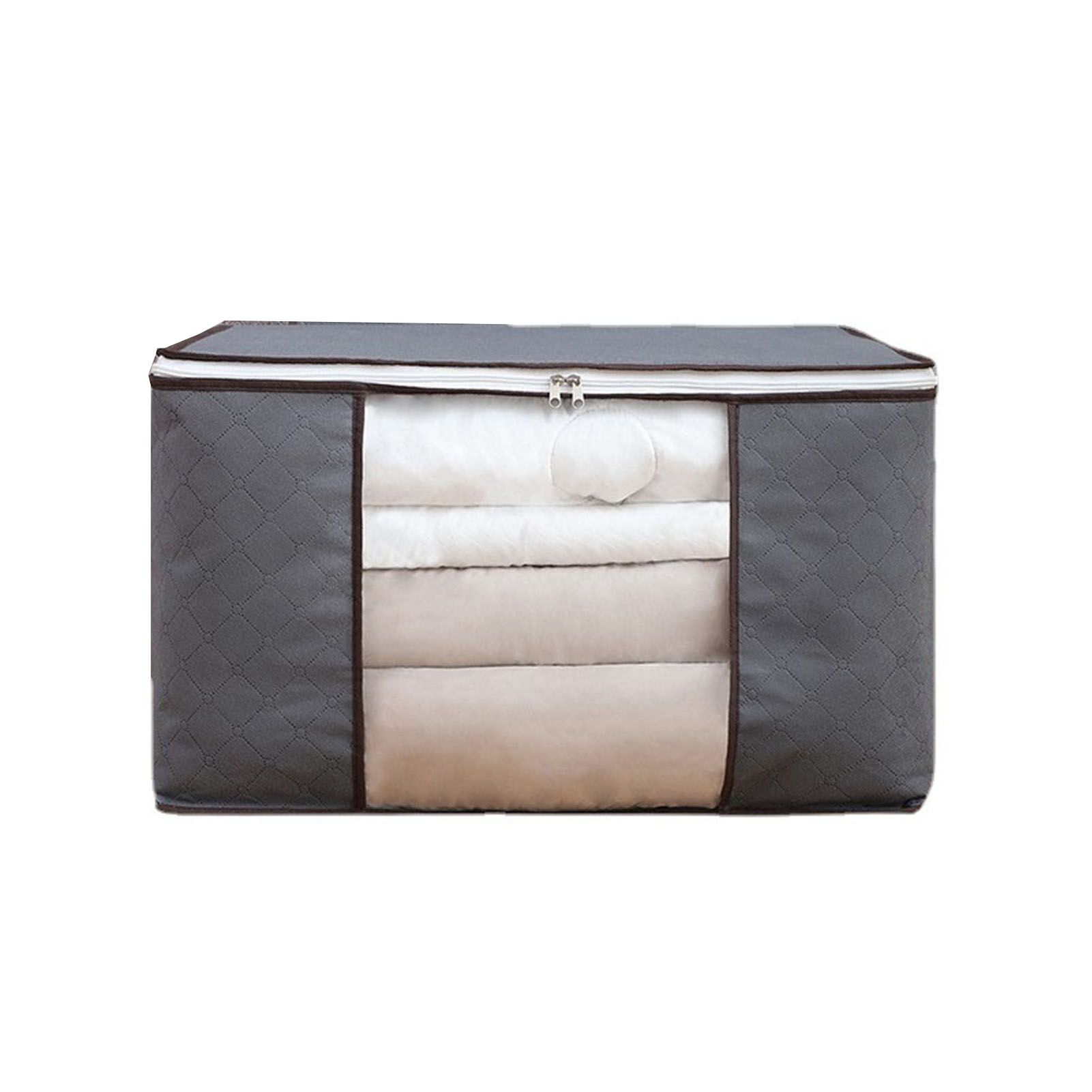 4Pcs Gray Quilt Storage Bag Organizer Large Capacity Breathable House Moving