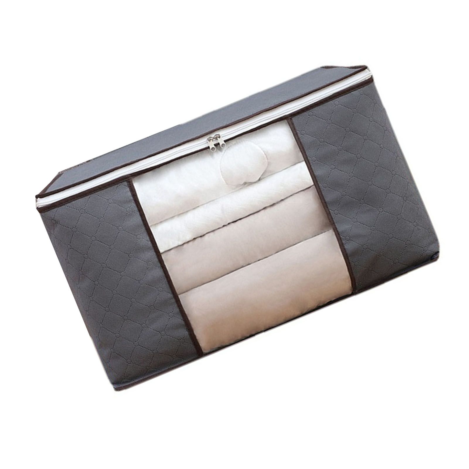 4Pcs Gray Quilt Storage Bag Organizer Large Capacity Breathable House Moving view 2