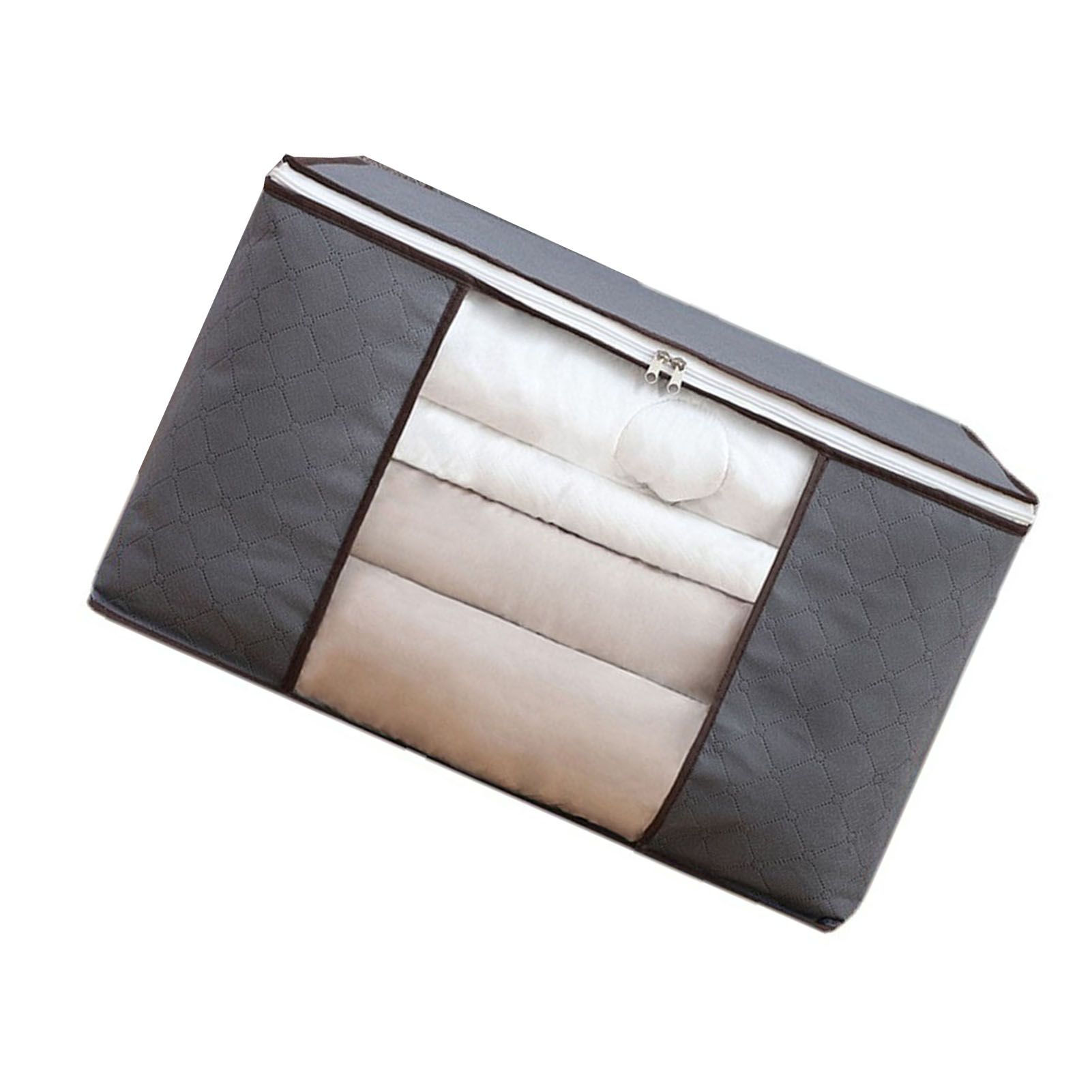 4Pcs Gray Quilt Storage Bag Organizer Large Capacity Breathable House Moving view 3