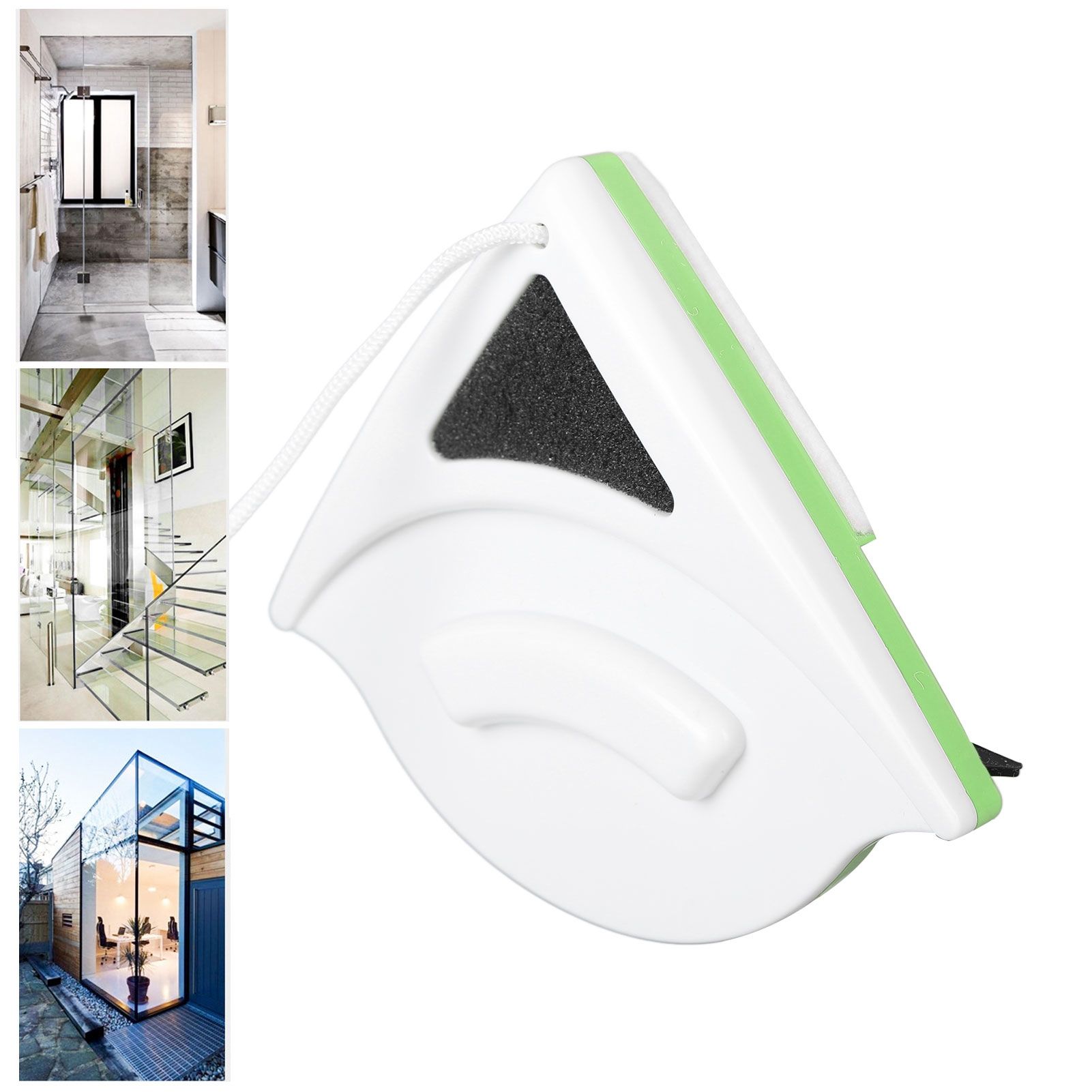 Window Double Side Wiper Plastic Ergonomic Handle Magnetic Glass Cleaning view 11