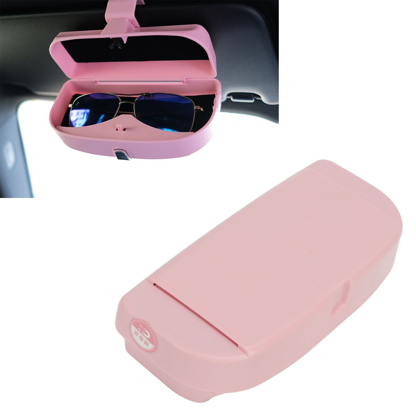 Multifunctional Car Glasses Holder Case Car Sun Visor Sunglasses Case Holder view 12