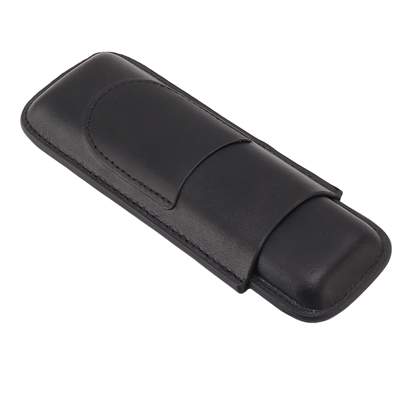 Cigar Case Elegant Vintage Hand Crafted Slim Portable 2 Fingers Cigar Holder view 2