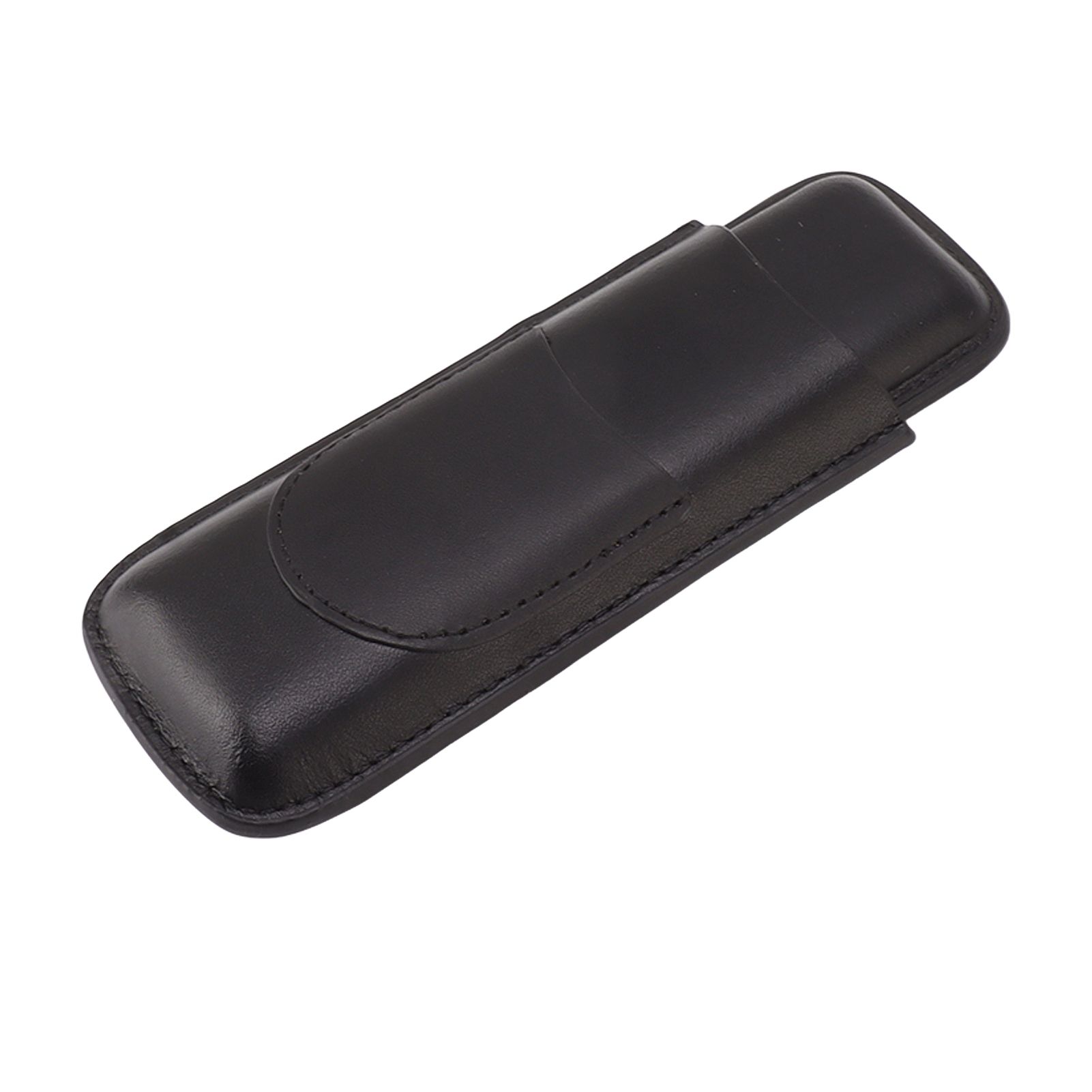 Cigar Case Elegant Vintage Hand Crafted Slim Portable 2 Fingers Cigar Holder view 3