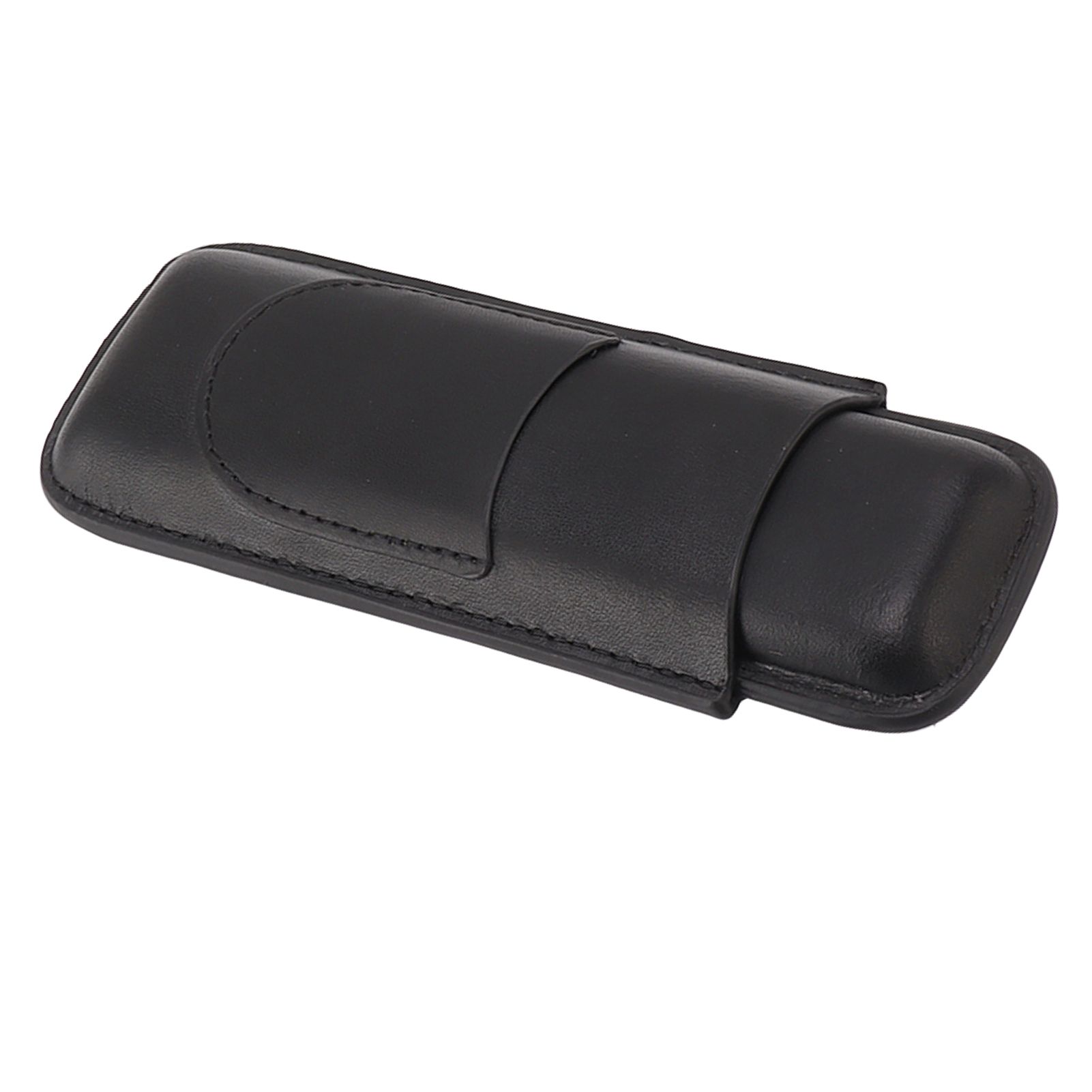 Cigar Case Elegant Vintage Hand Crafted Slim Portable 2 Fingers Cigar Holder view 4