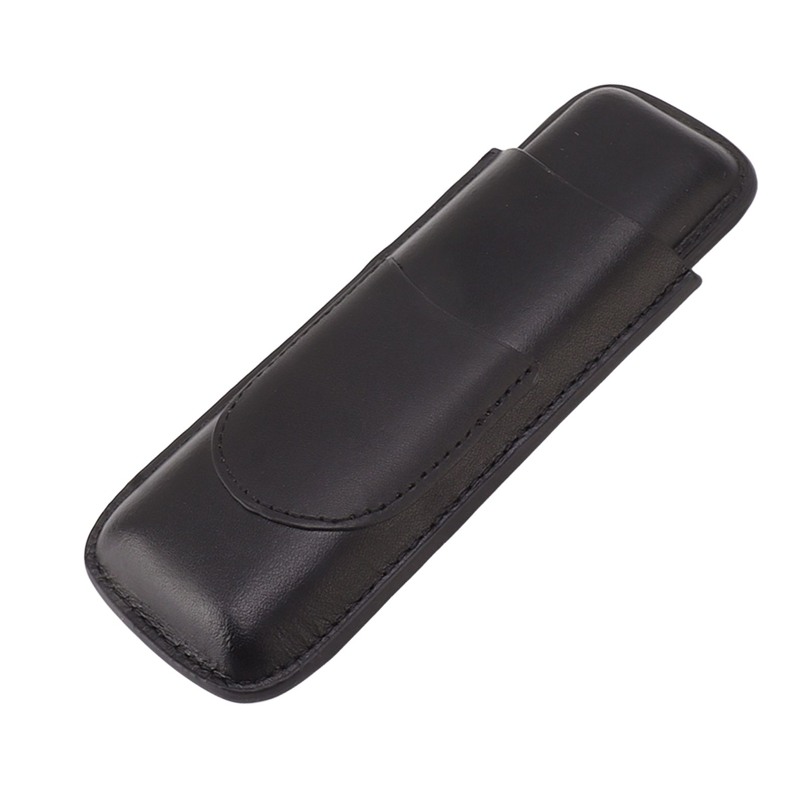 Cigar Case Elegant Vintage Hand Crafted Slim Portable 2 Fingers Cigar Holder view 5