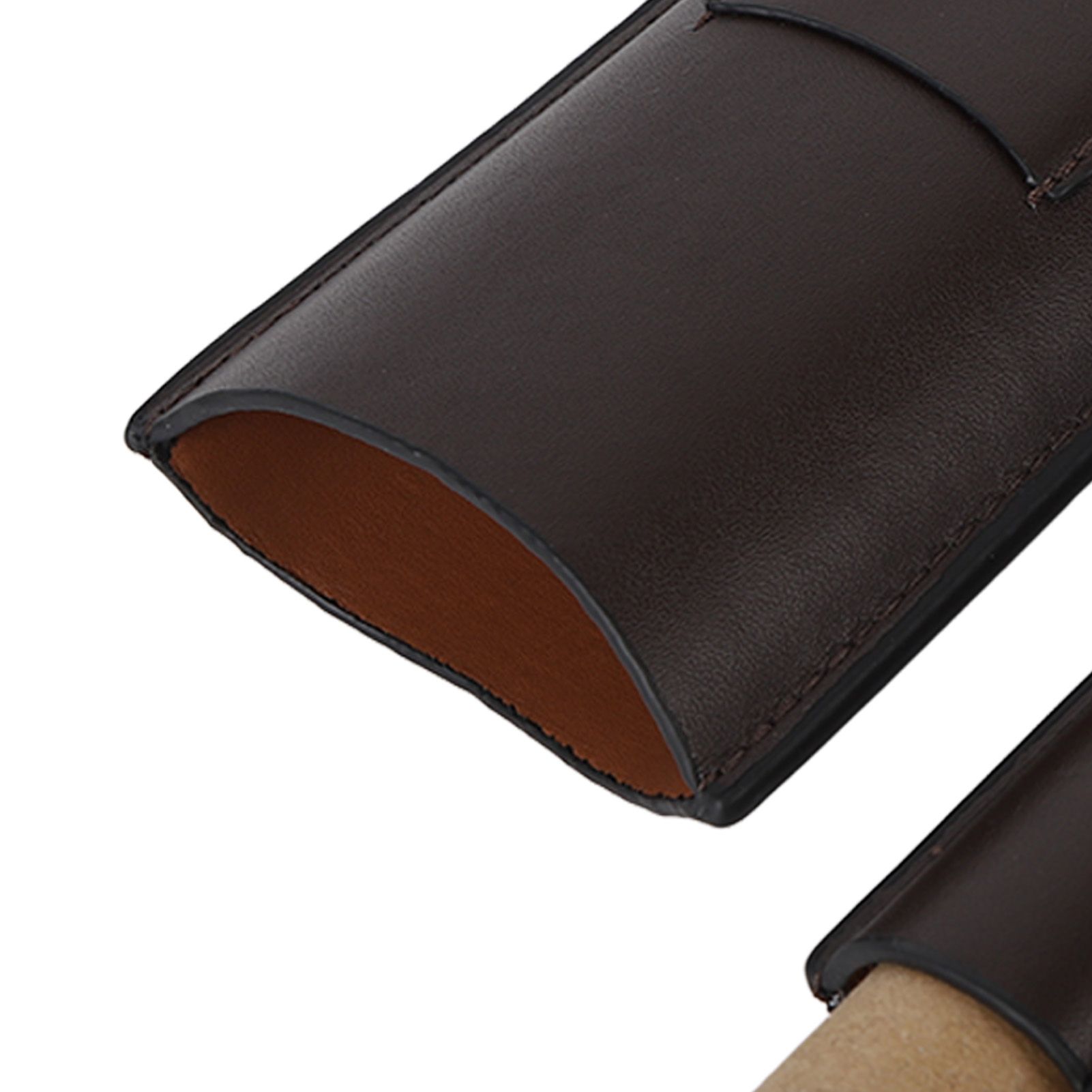2 Finger Travel Cigar Holder Wearproof Portable Fashion Ventilate Leather view 15