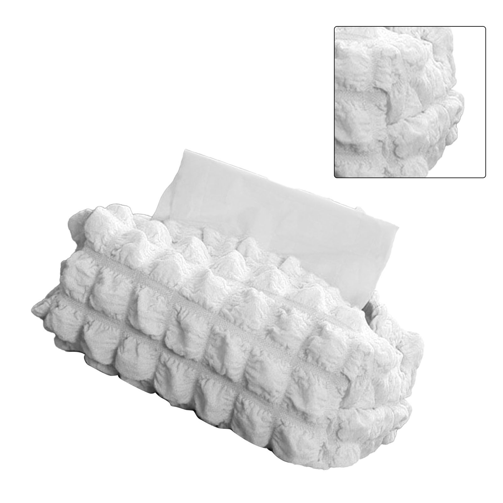 Tissue Box Cover Bag Polyester Cotton Bubble Yarn Decorative Tissue Bag view 3