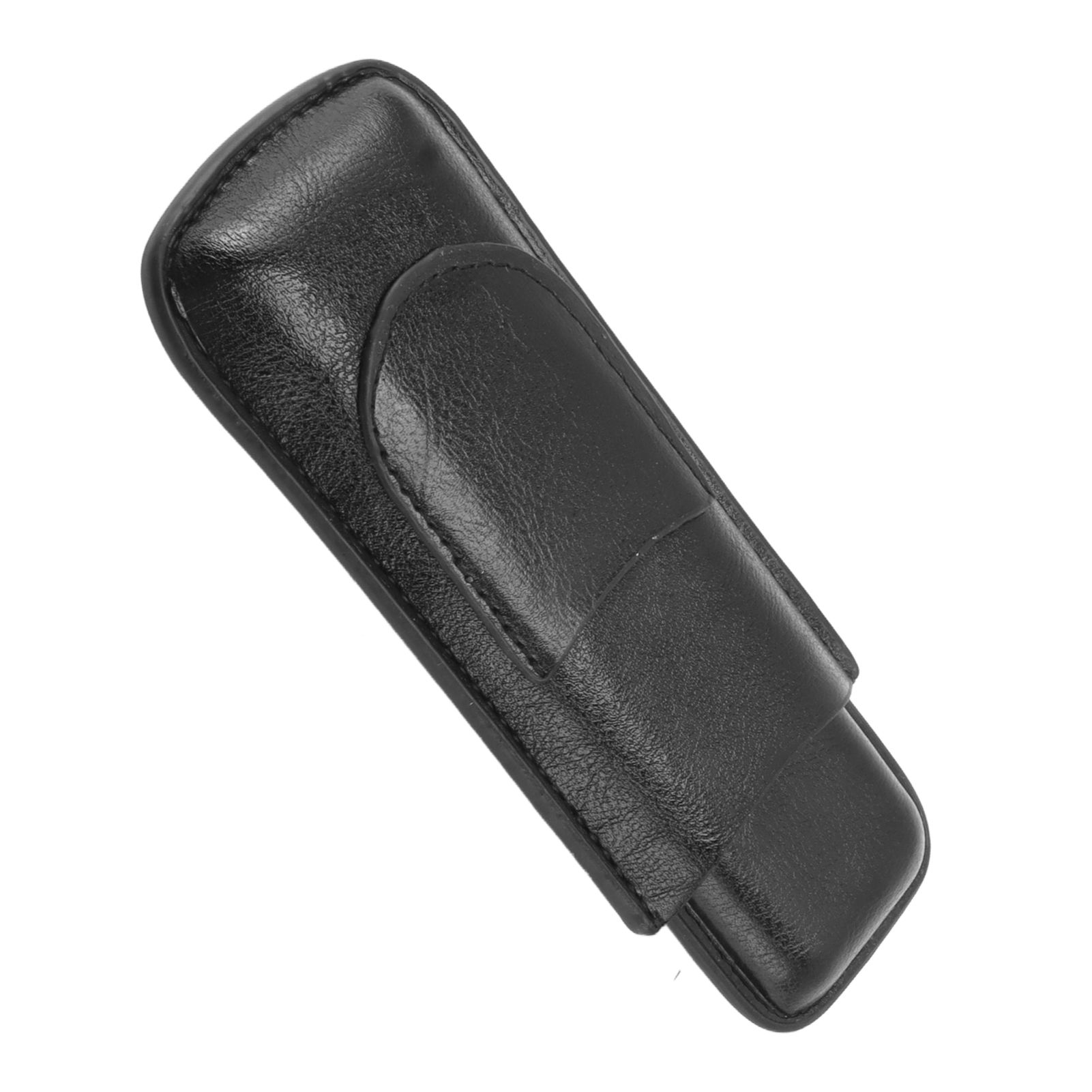 2 Finger Cigar Holder Elegant No Fading 2 Finger Leather Portable Cigar Case view 2