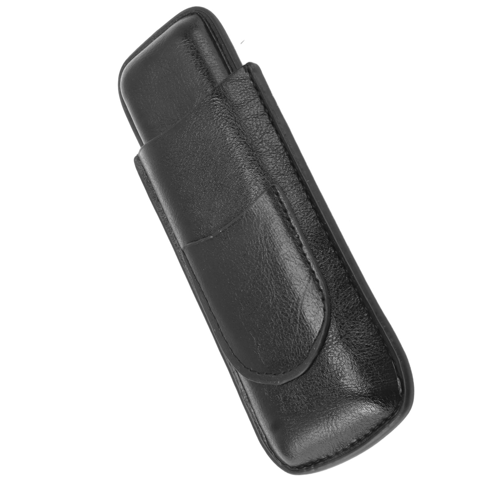 2 Finger Cigar Holder Elegant No Fading 2 Finger Leather Portable Cigar Case view 3