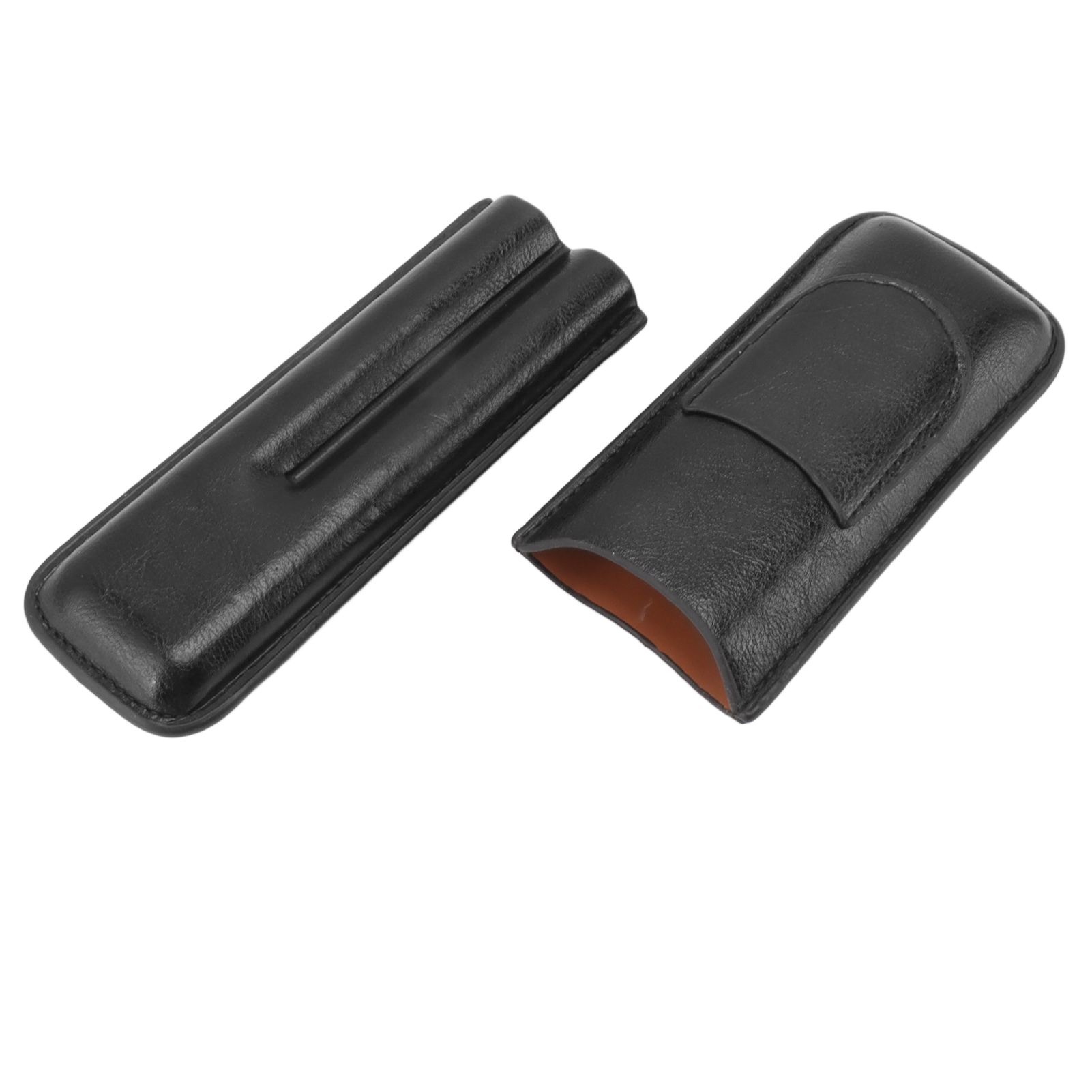 2 Finger Cigar Holder Elegant No Fading 2 Finger Leather Portable Cigar Case view 8